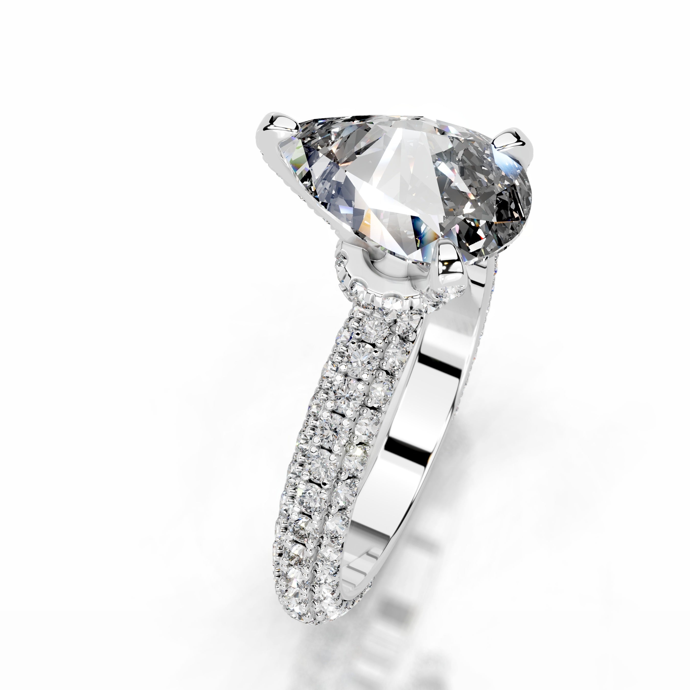 Milly Diamond Engagement Ring - 14K White Gold