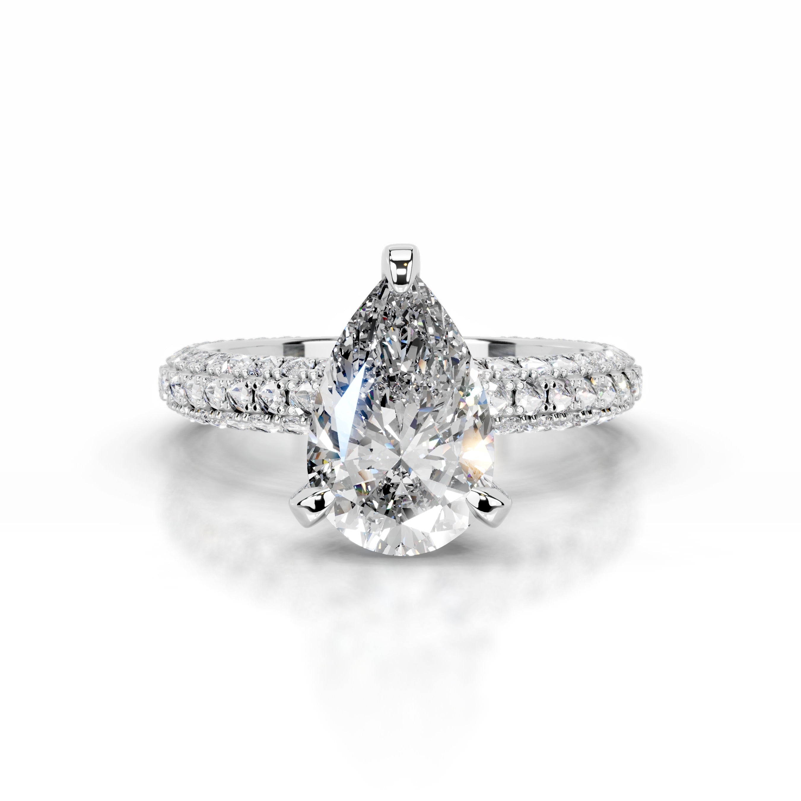 Milly Diamond Engagement Ring - 14K White Gold