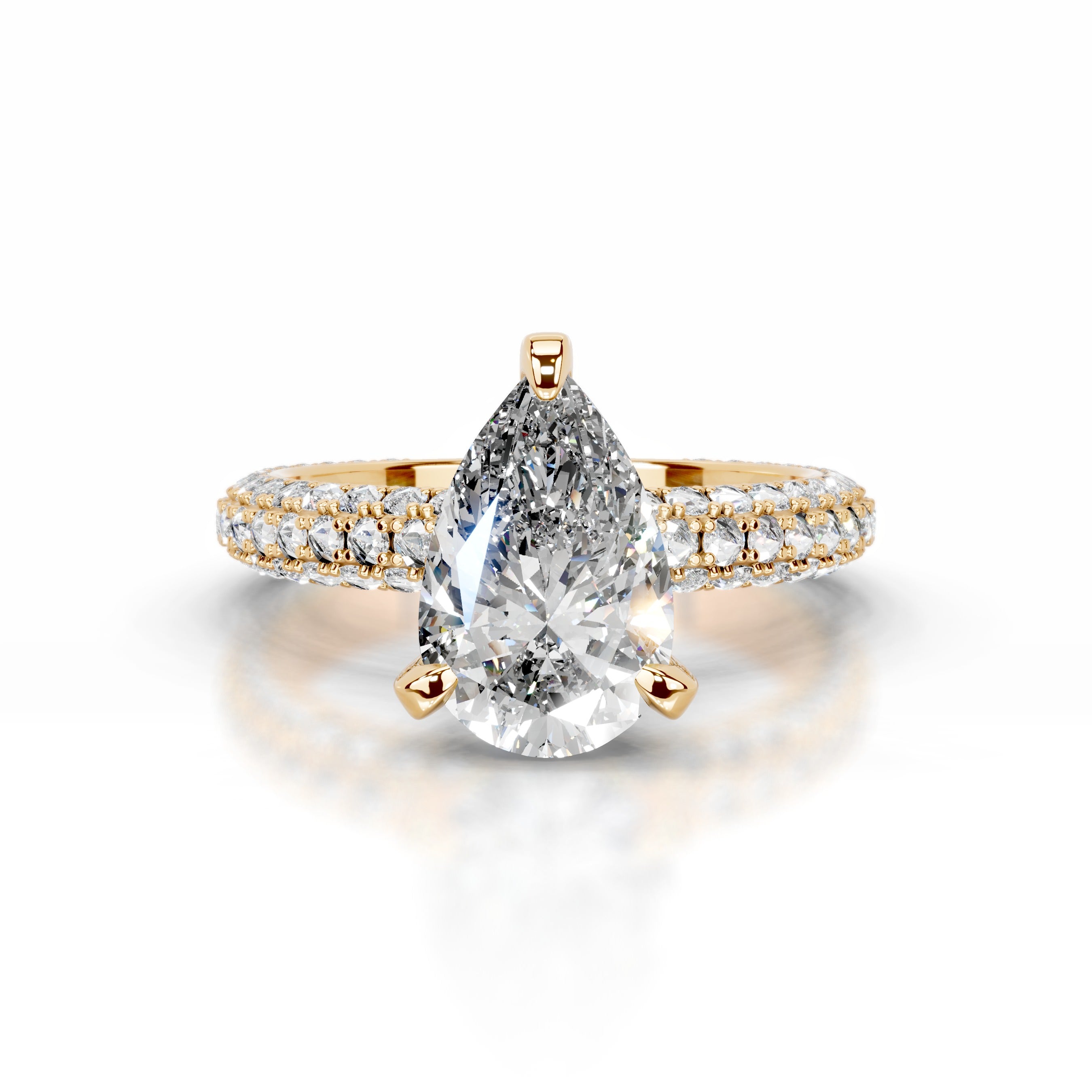 Milly Diamond Engagement Ring - 18K Yellow Gold