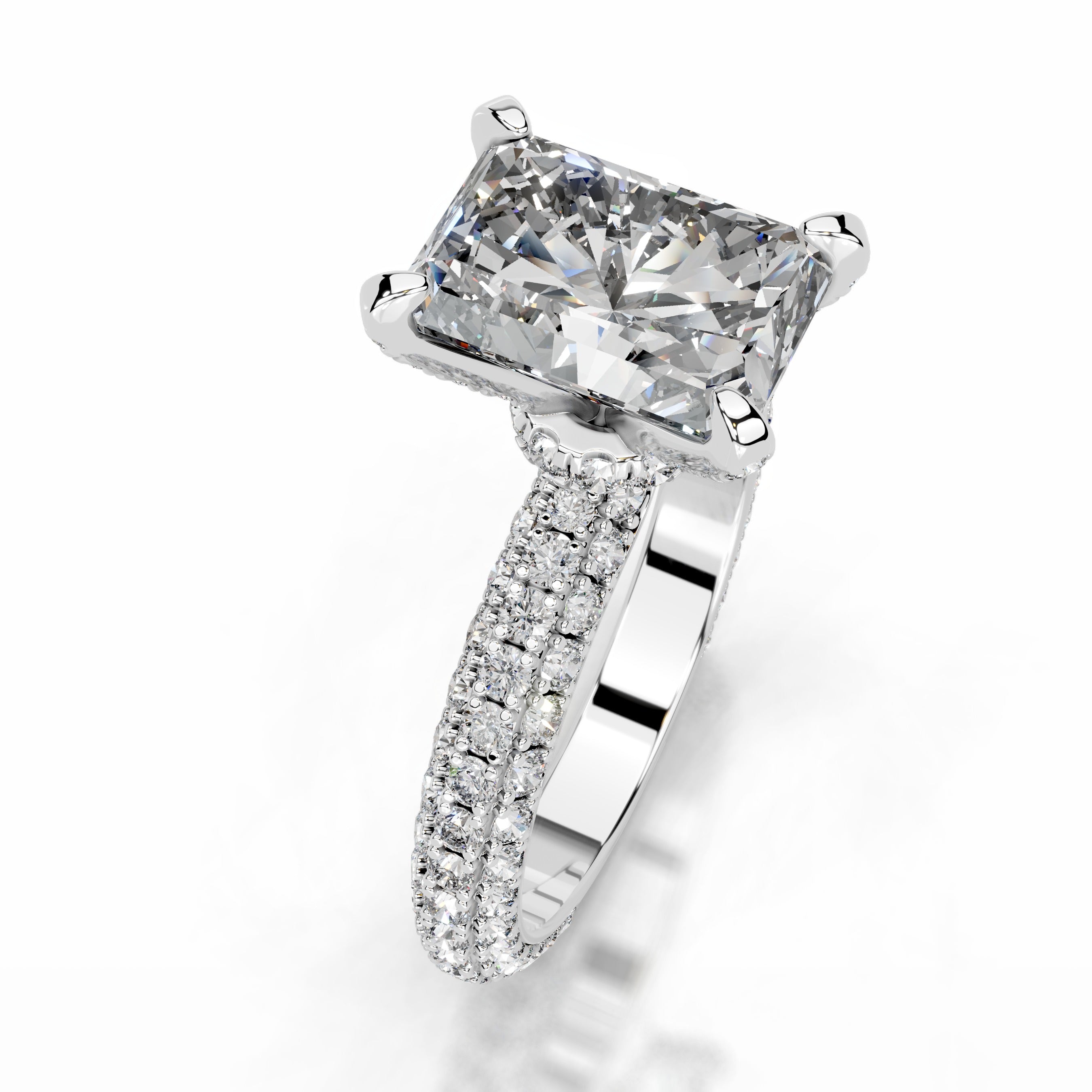 Milly Diamond Engagement Ring - 14K White Gold