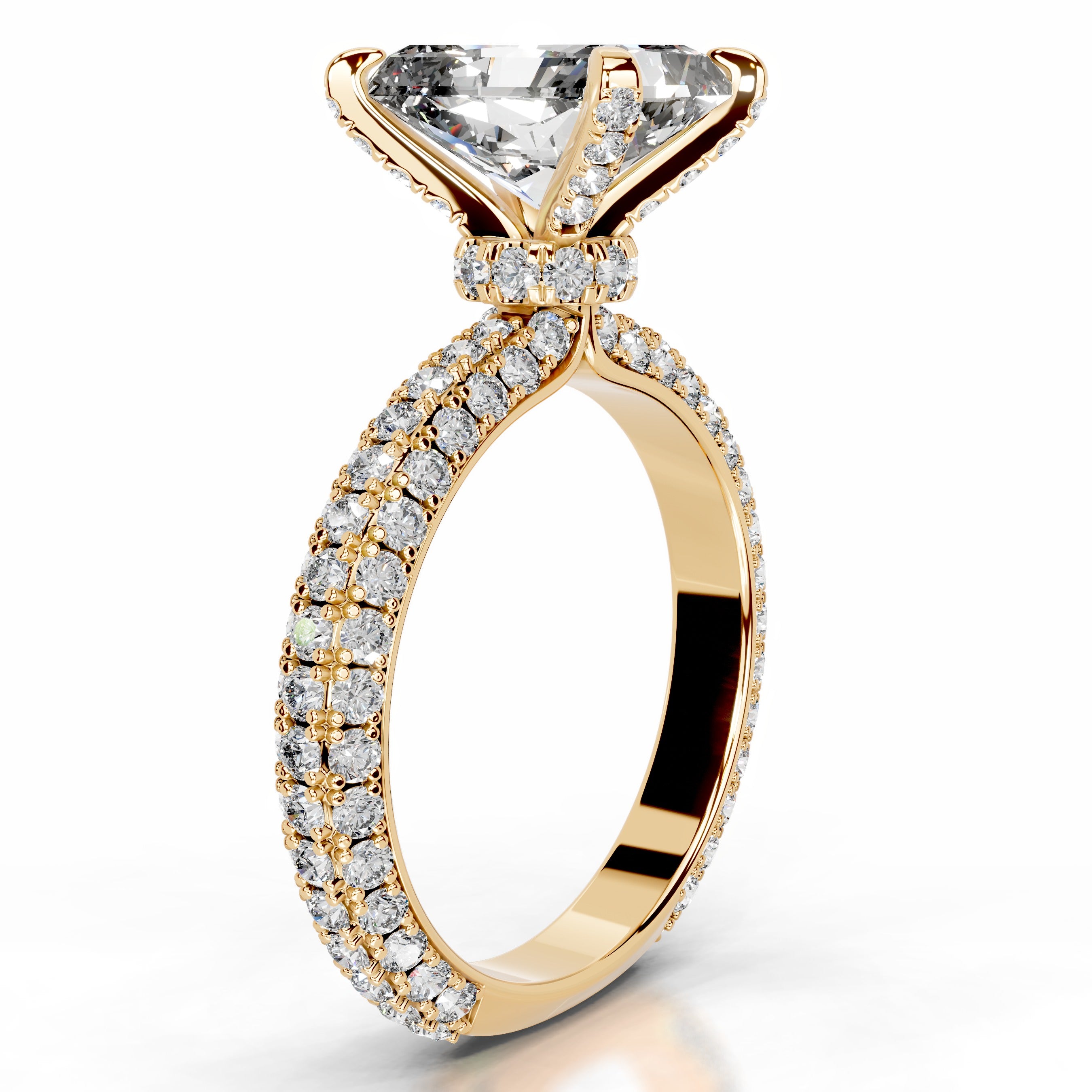 Milly Diamond Engagement Ring - 18K Yellow Gold