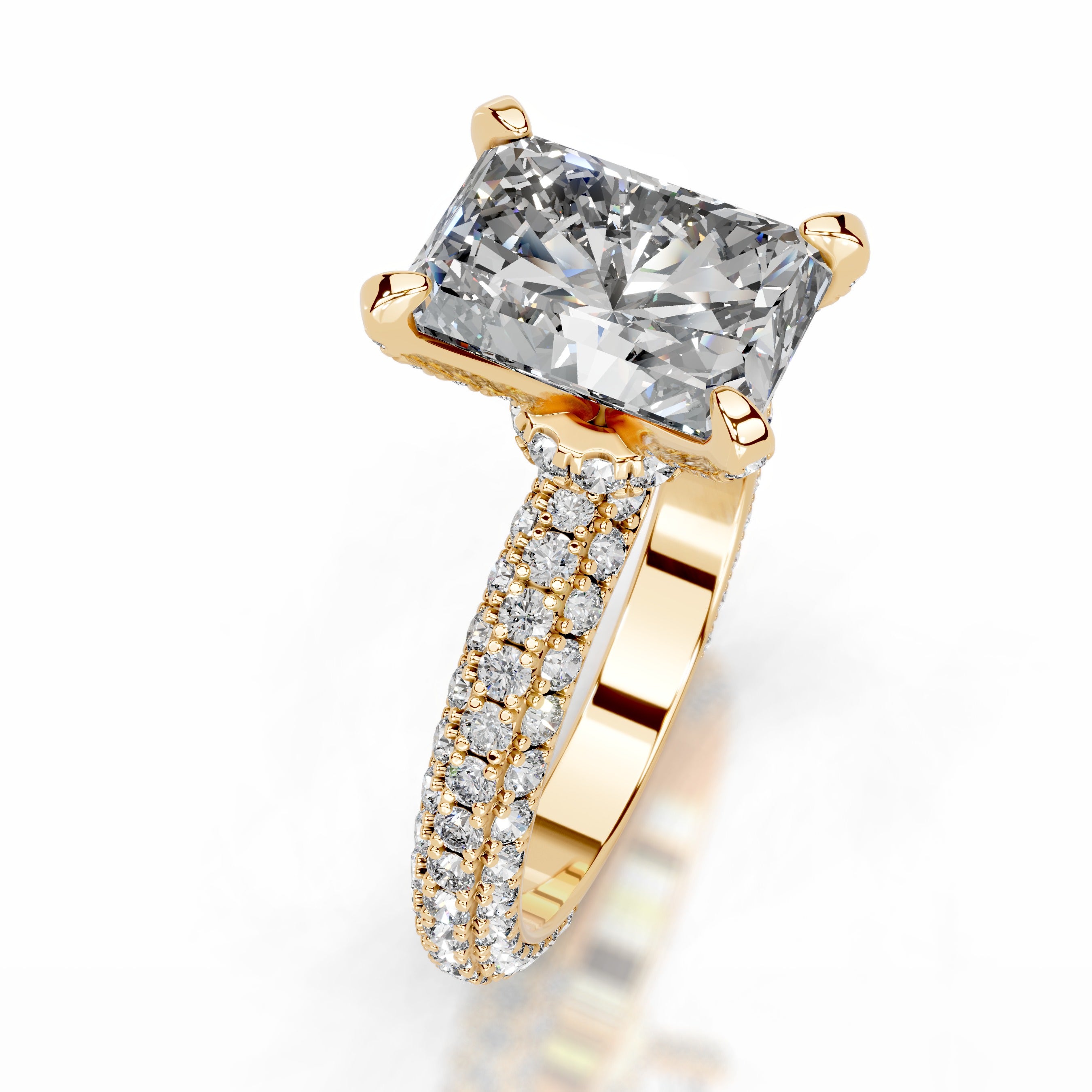 Milly Diamond Engagement Ring - 18K Yellow Gold