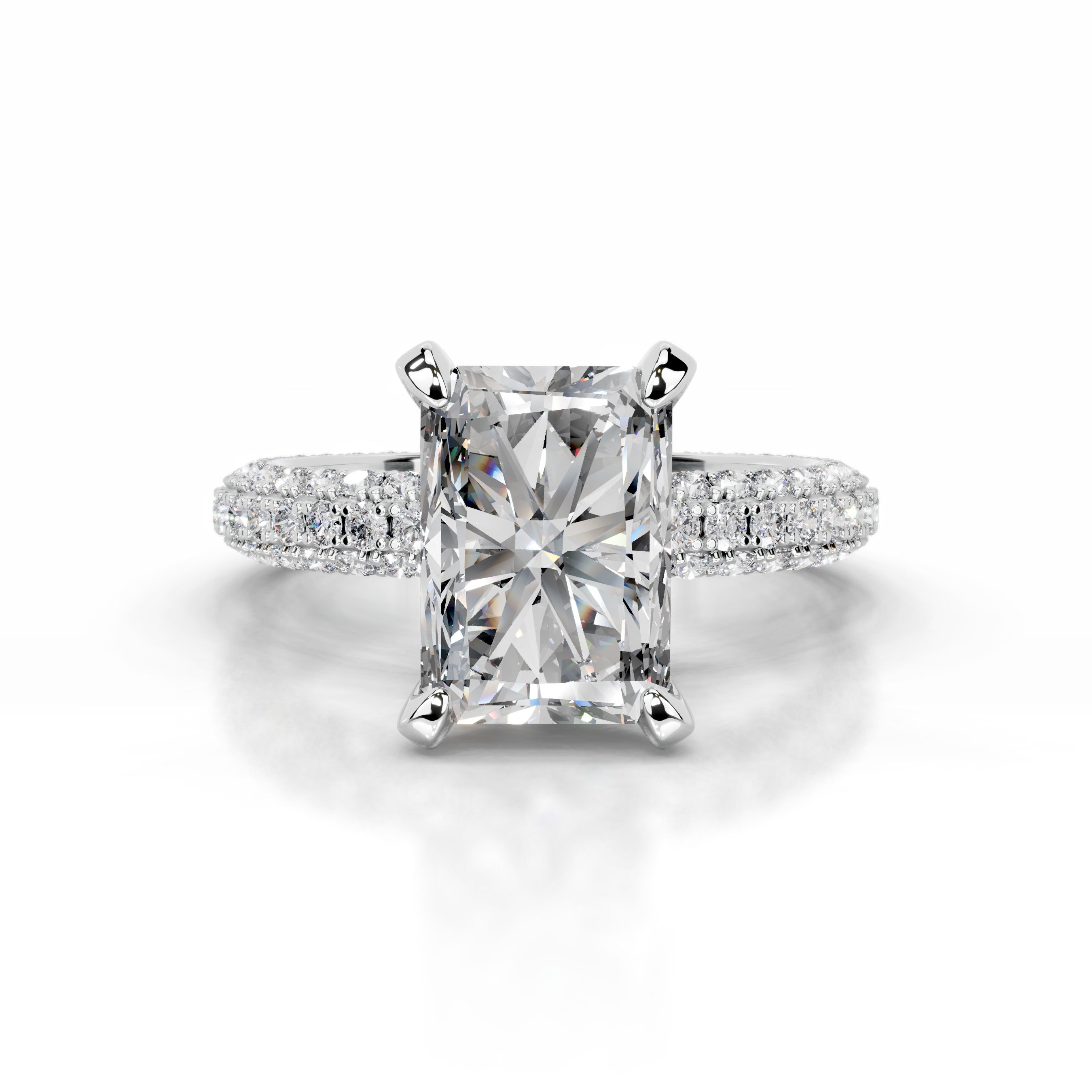 Milly Diamond Engagement Ring - 14K White Gold