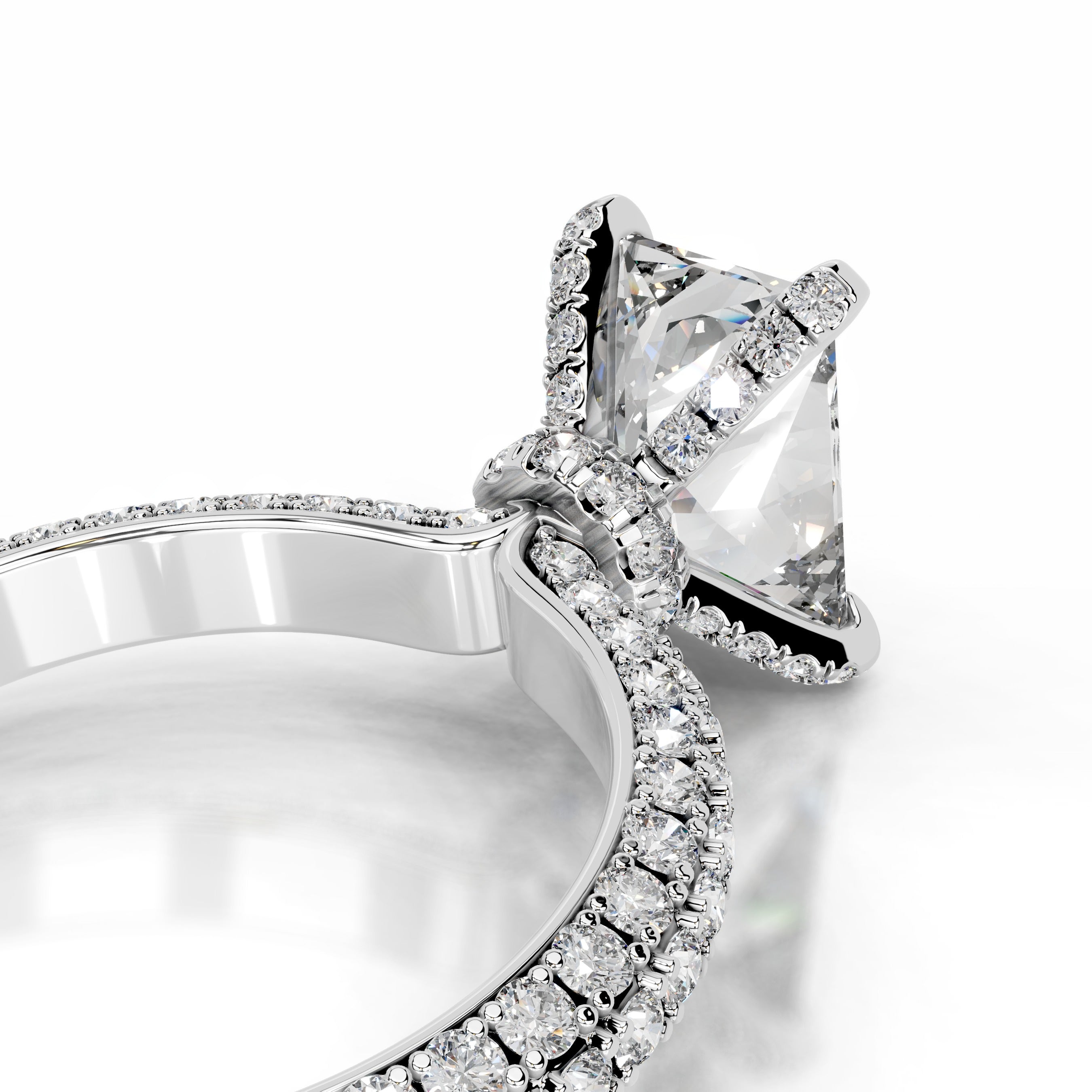 Milly Diamond Engagement Ring - 14K White Gold