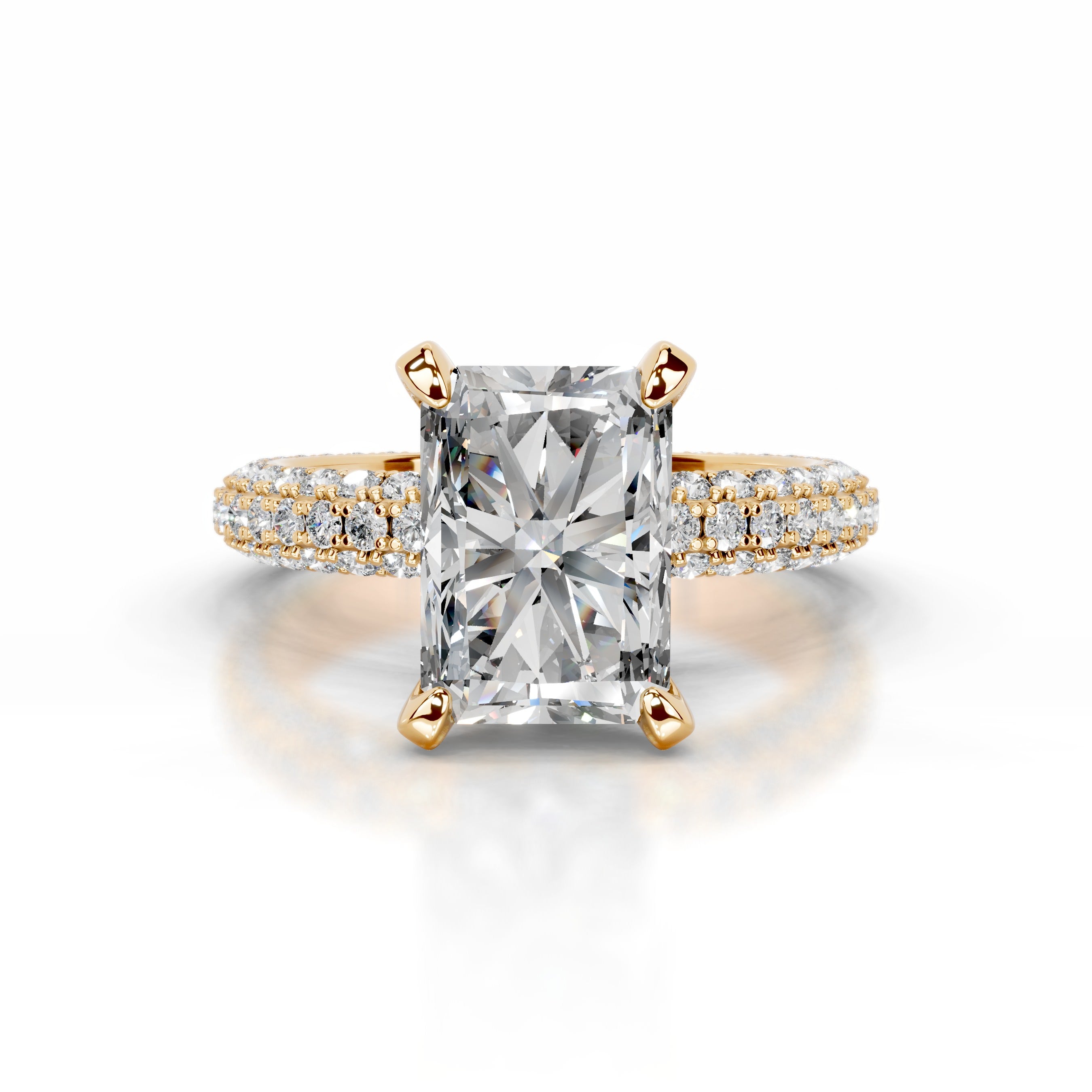 Milly Diamond Engagement Ring - 18K Yellow Gold