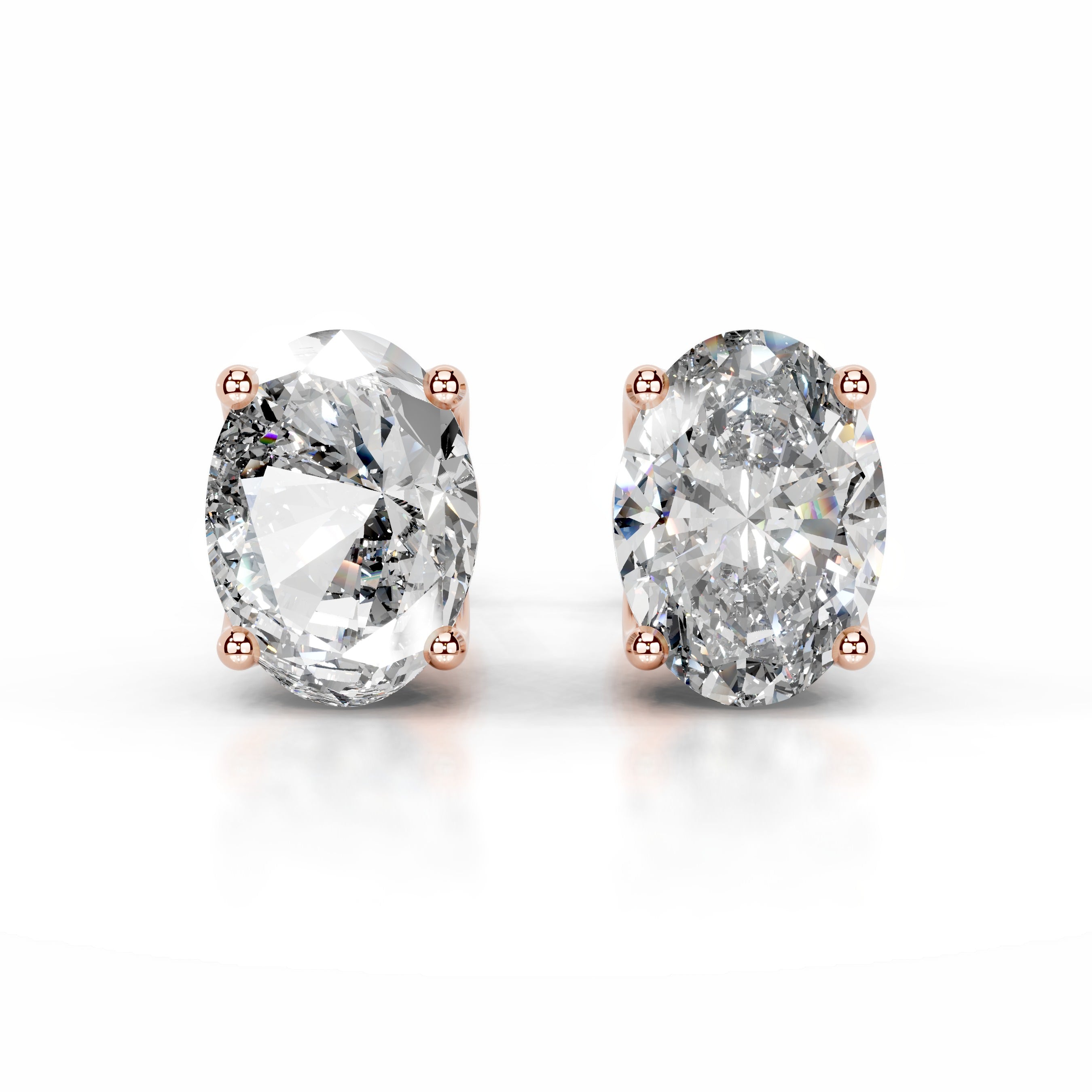 Doris Lab Grown Diamond Studs Earrings - 14K Rose Gold