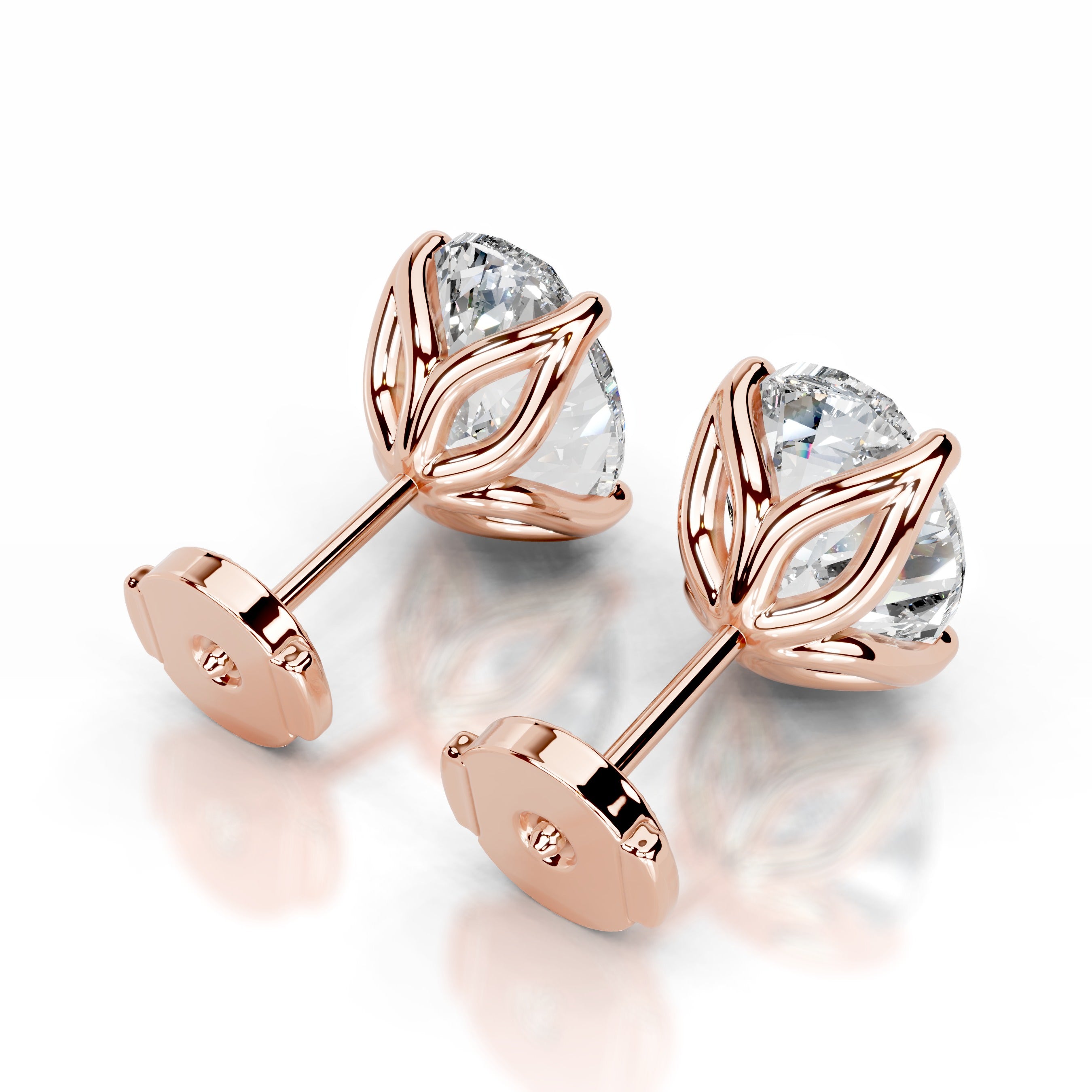 Doris Lab Grown Diamond Studs Earrings - 14K Rose Gold