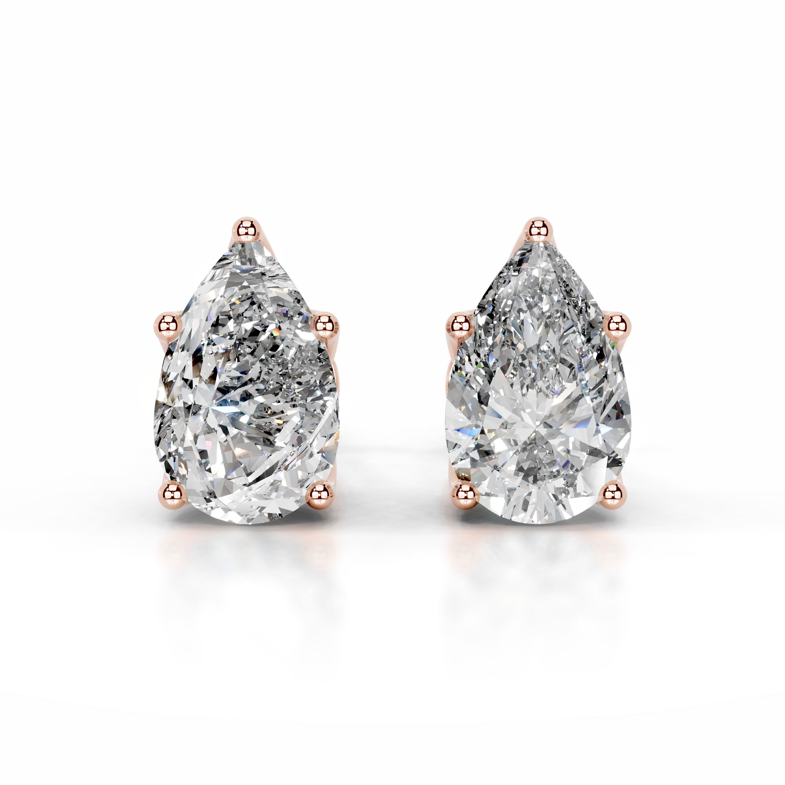 Doris Lab Grown Diamond Studs Earrings - 14K Rose Gold