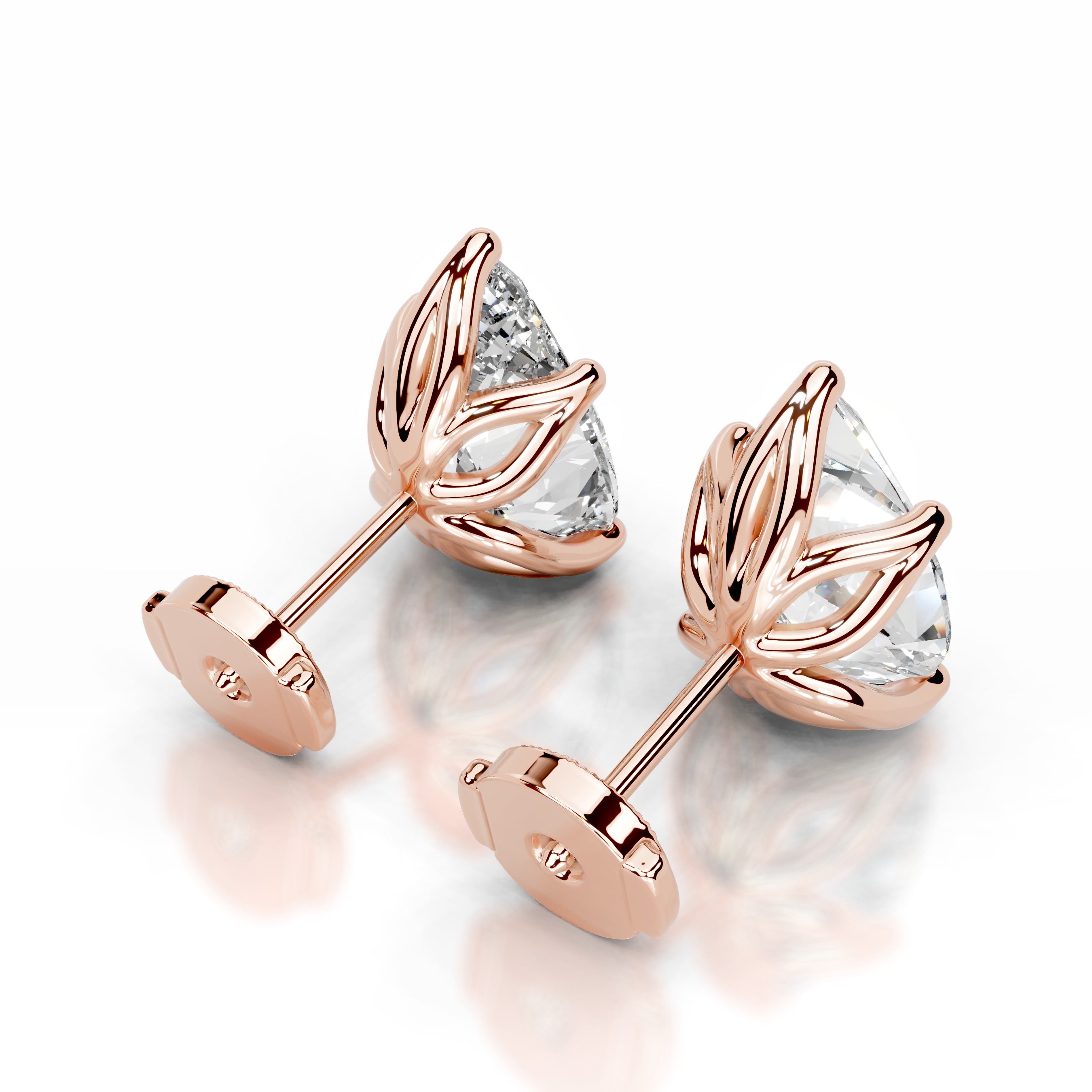 Doris Lab Grown Diamond Studs Earrings - 14K Rose Gold