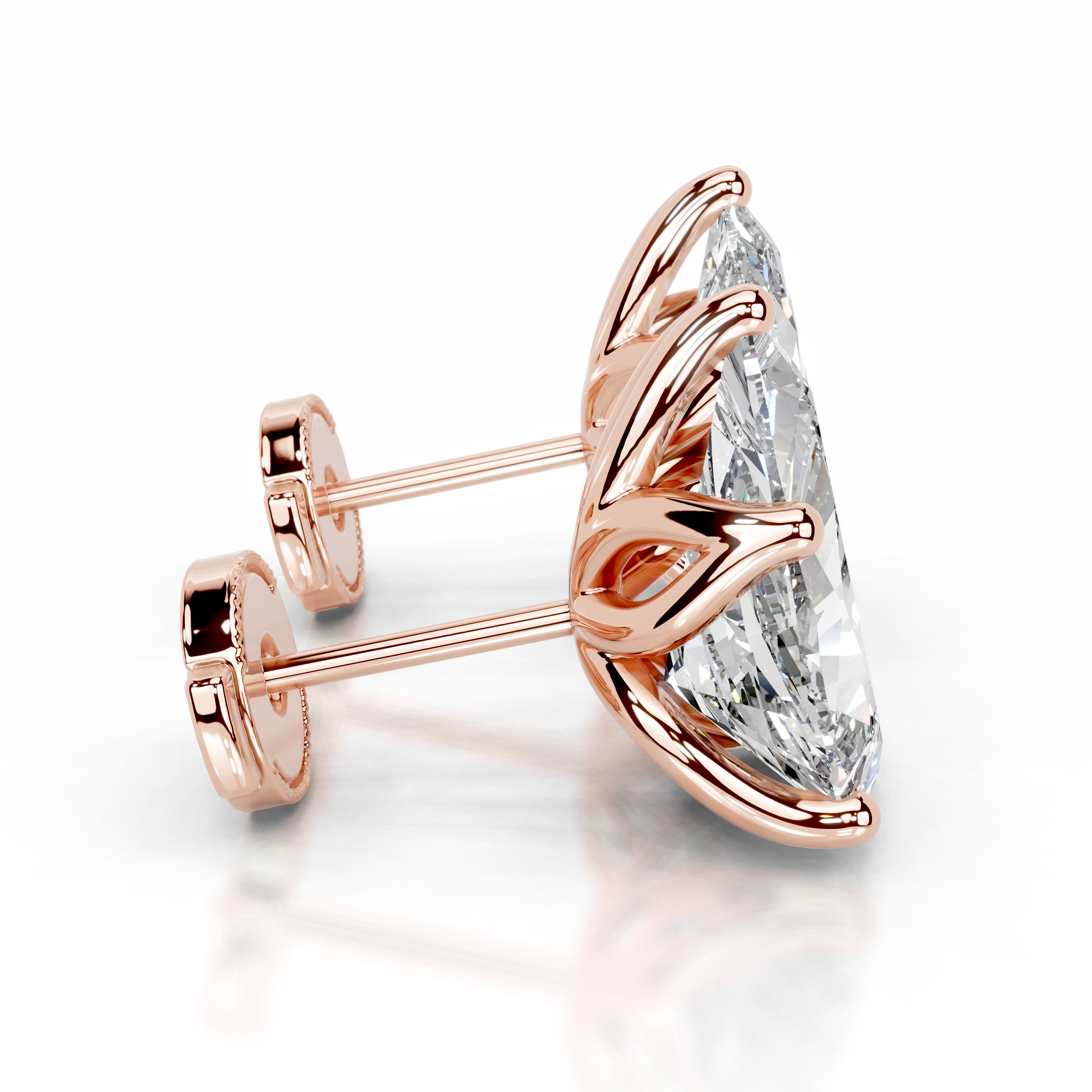 Doris Lab Grown Diamond Studs Earrings - 14K Rose Gold