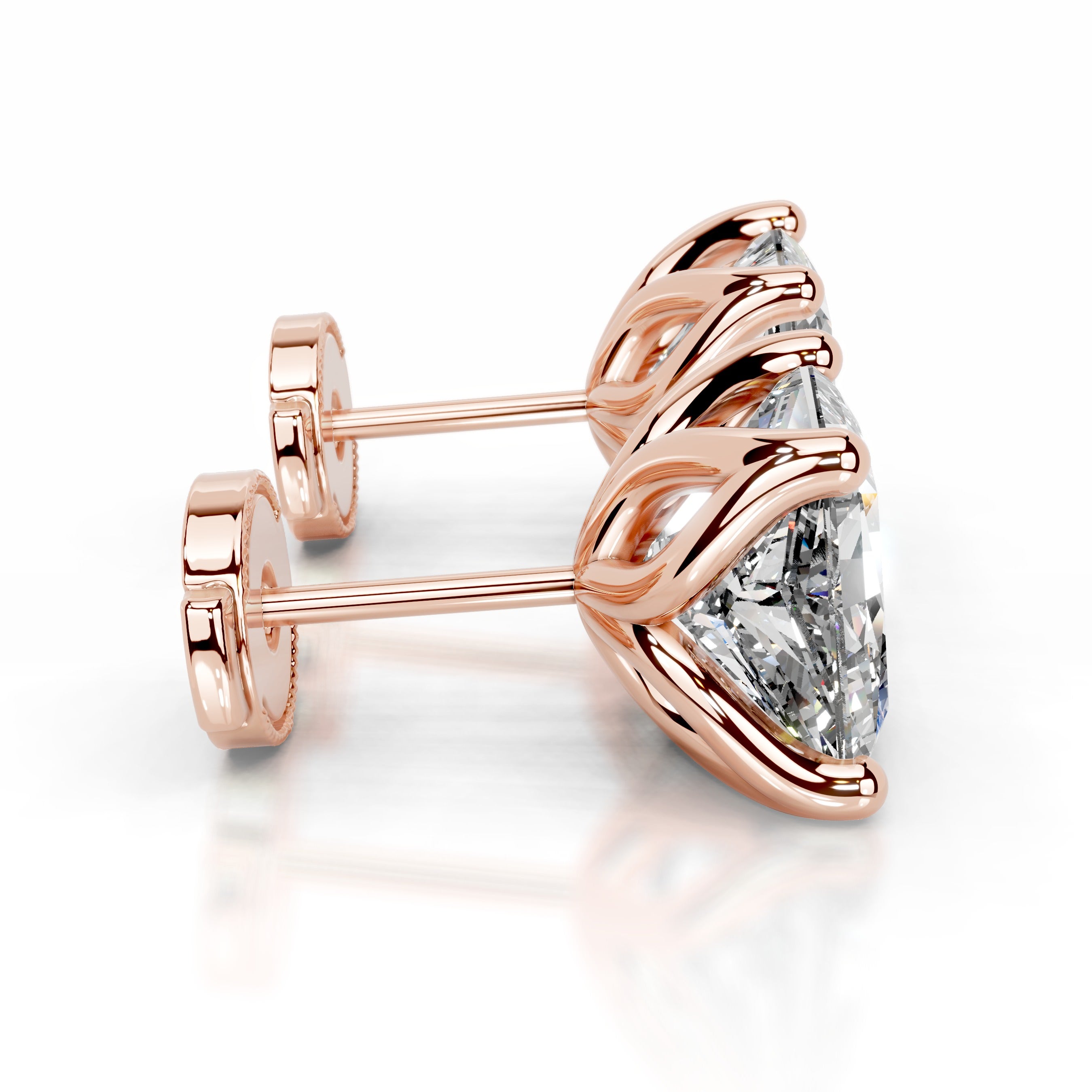 Doris Lab Grown Diamond Studs Earrings - 14K Rose Gold