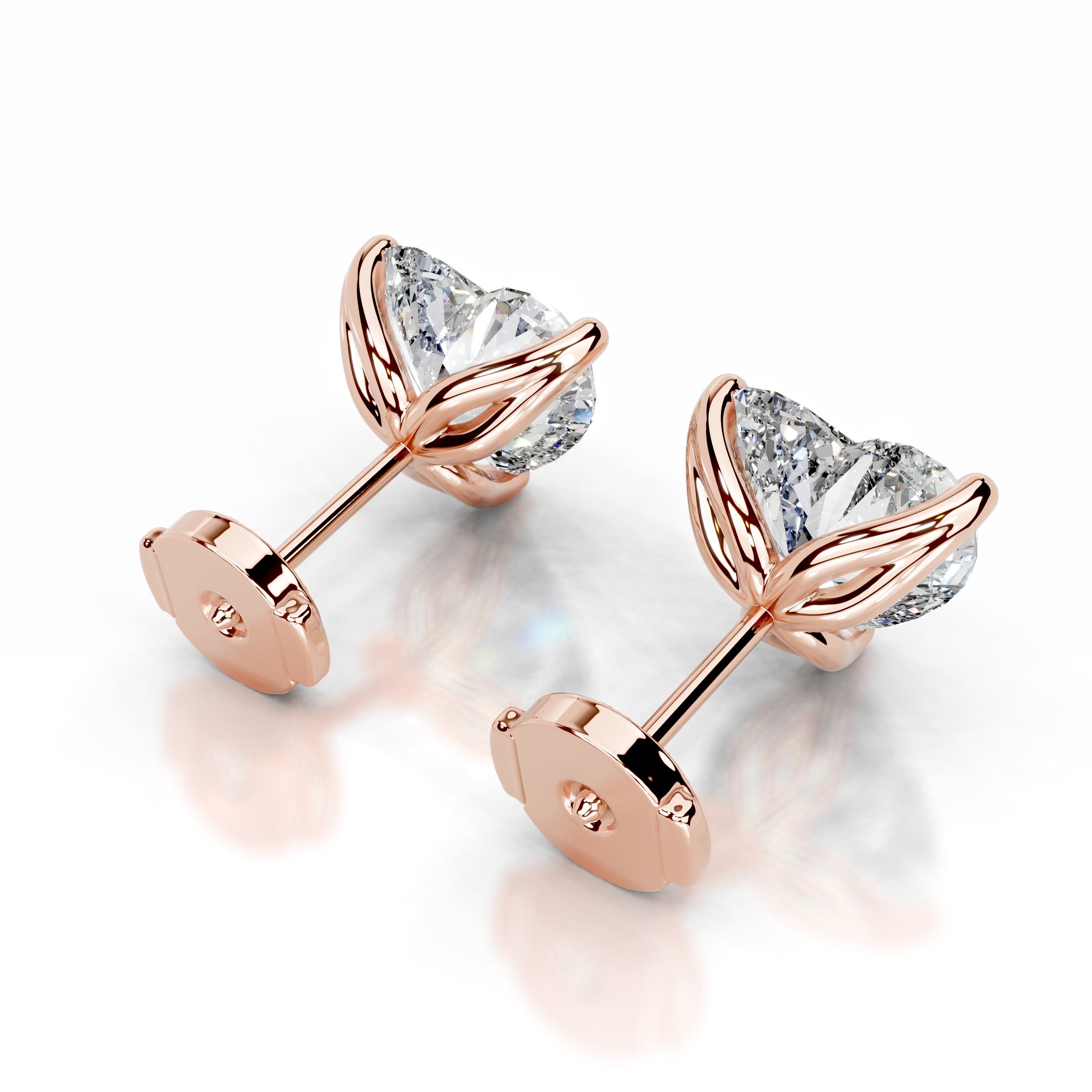 Doris Lab Grown Diamond Studs Earrings - 14K Rose Gold