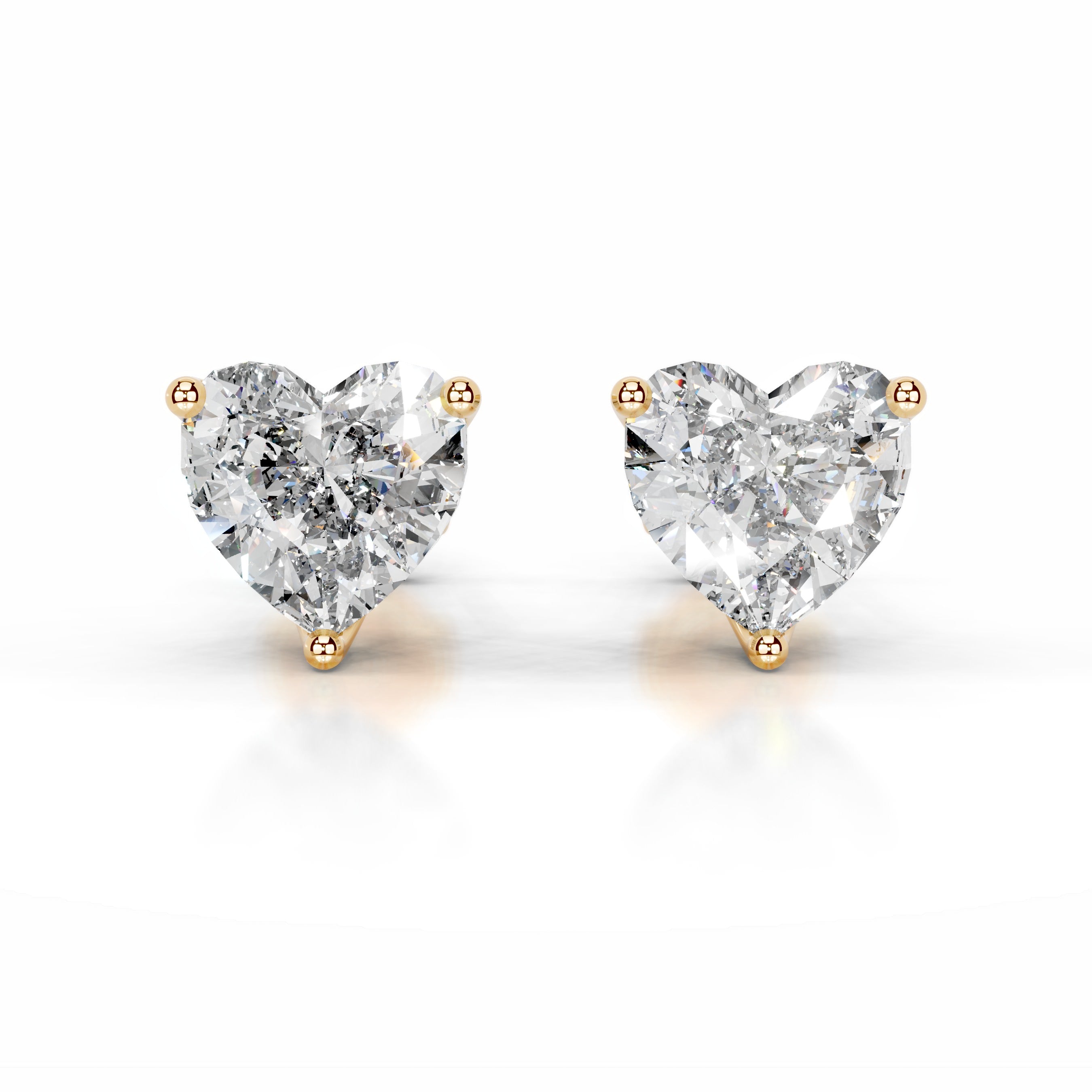 Doris Lab Grown Diamond Studs Earrings - 18K Yellow Gold