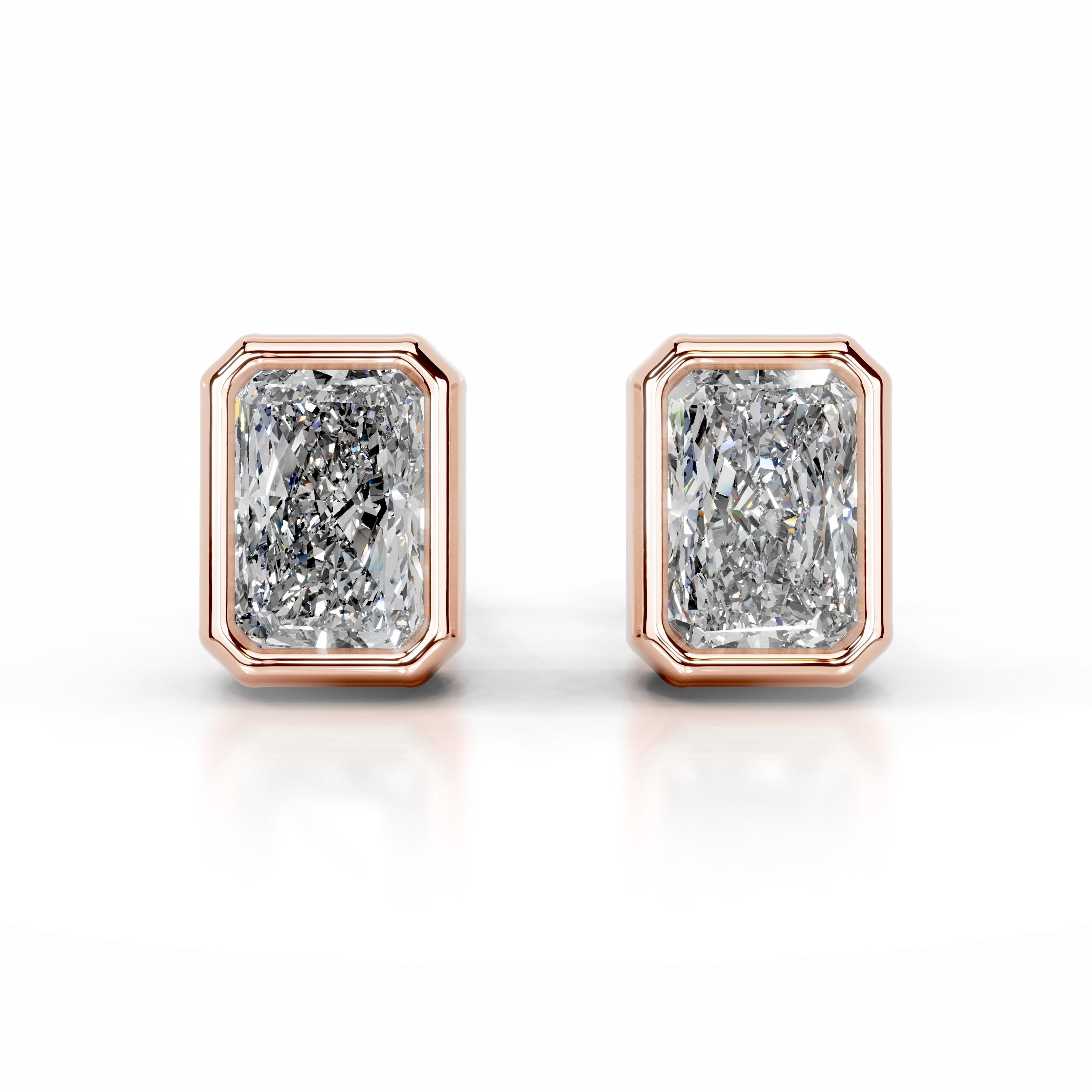 Janice Diamond Earrings - 14K Rose Gold