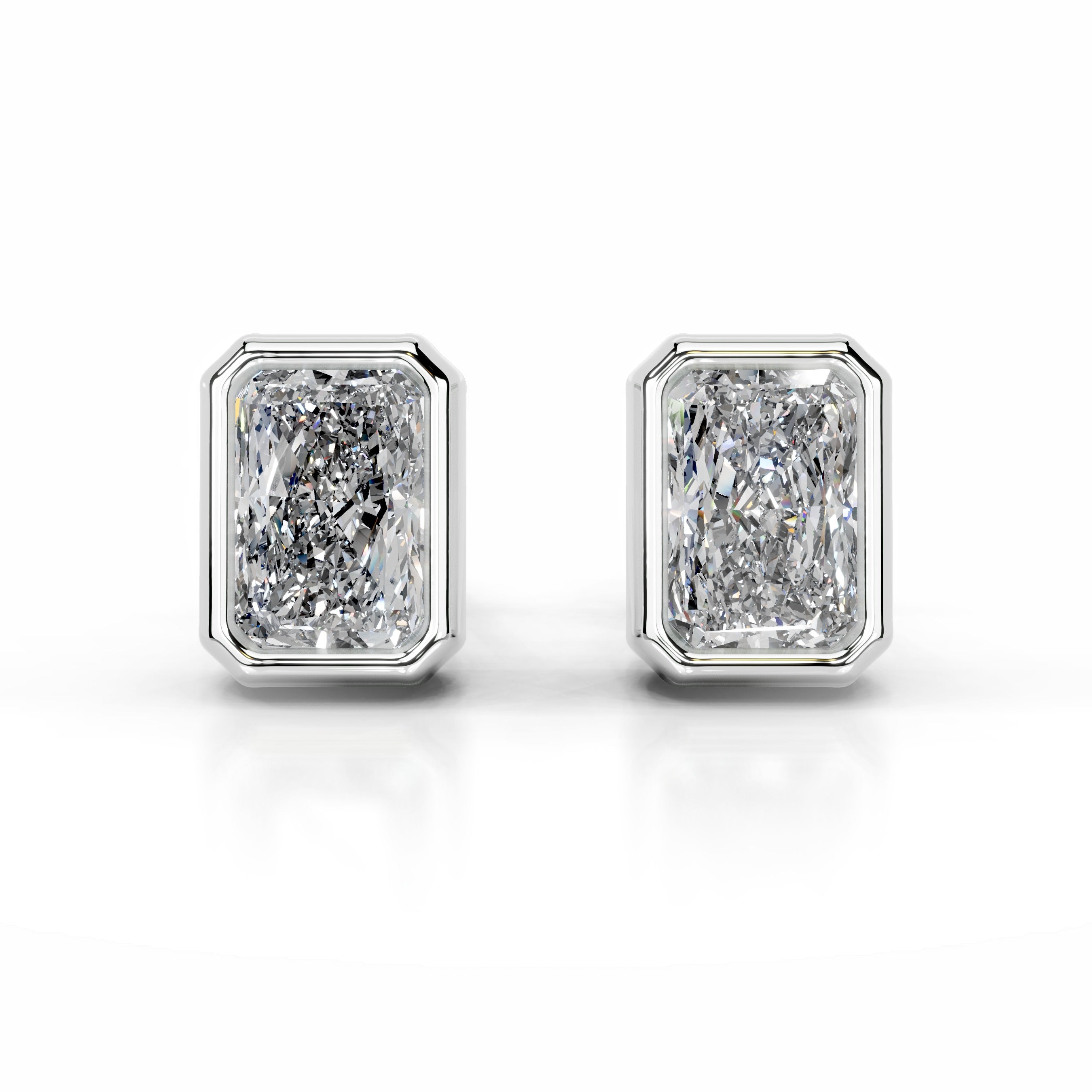 Janice Diamond Earrings - 18K White Gold