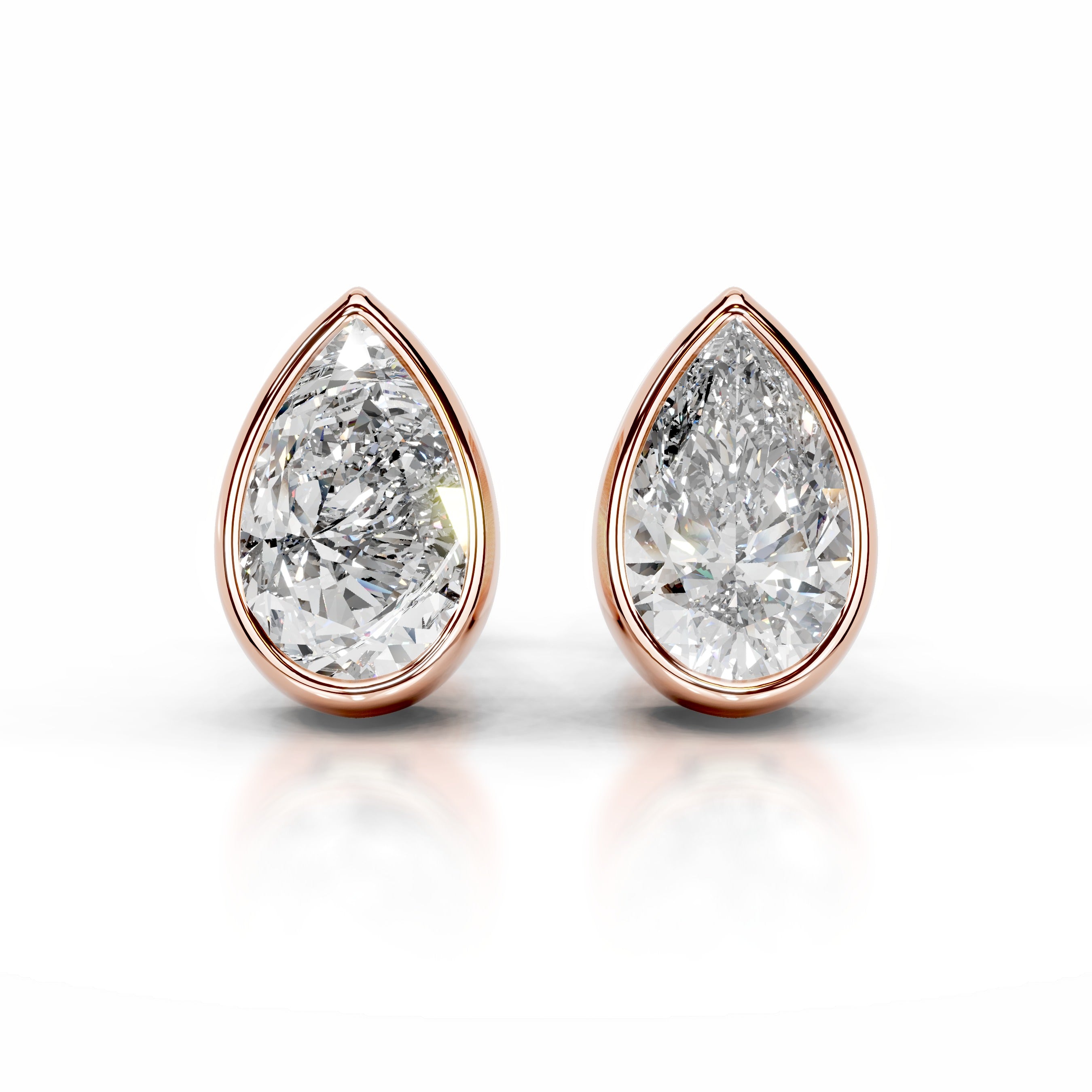 Janice Diamond Earrings - 14K Rose Gold