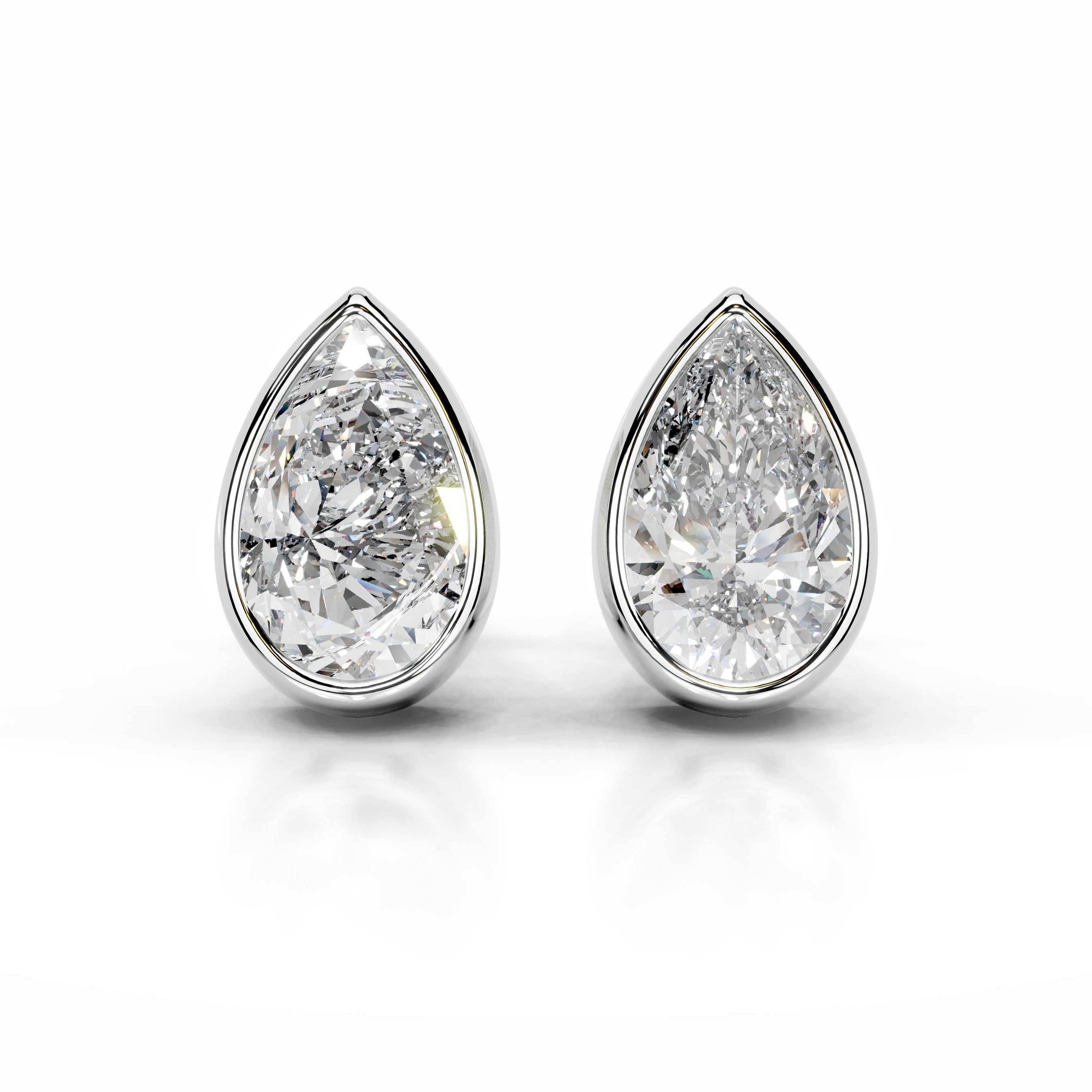 Janice Diamond Earrings - 18K White Gold