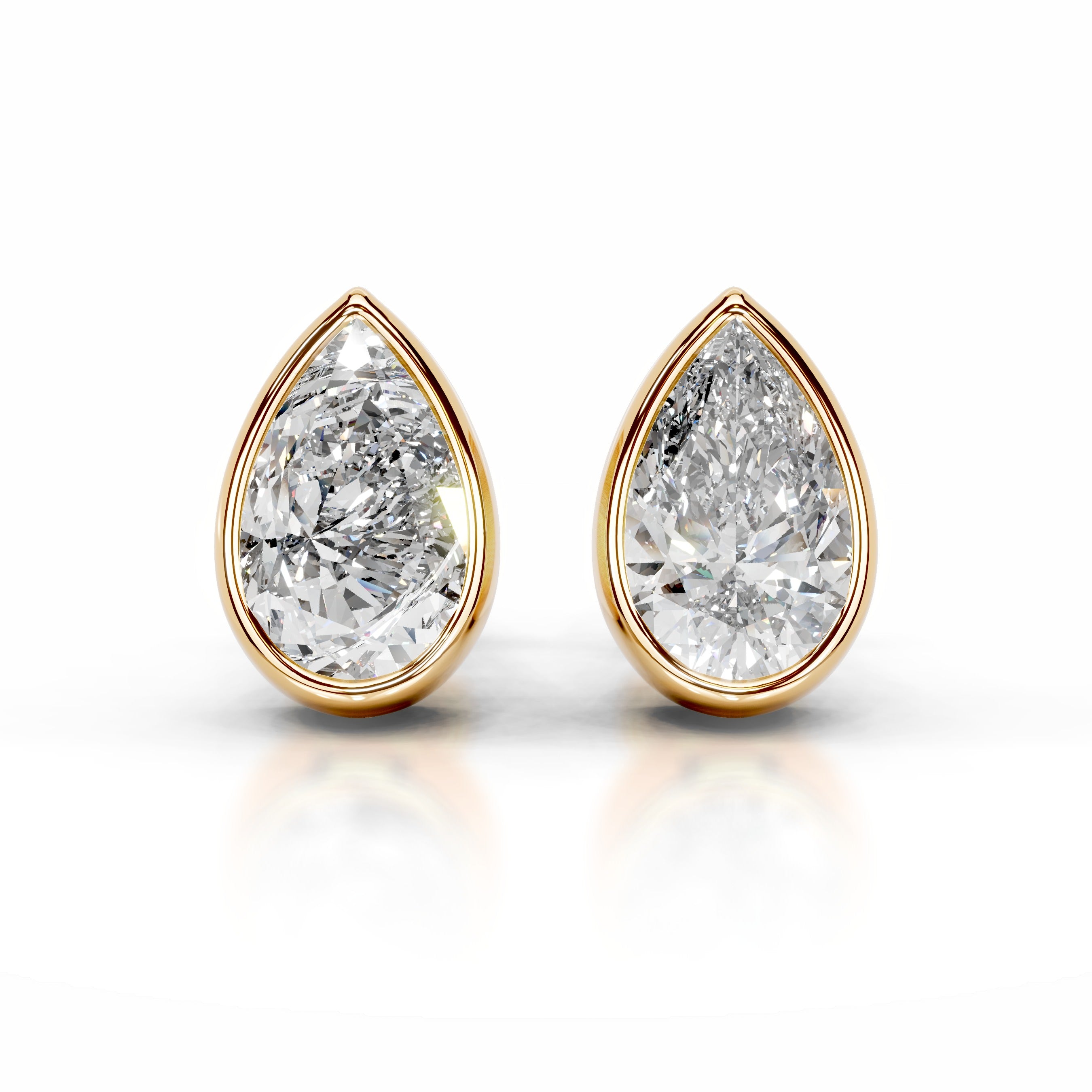 Janice Diamond Earrings - 18K Yellow Gold