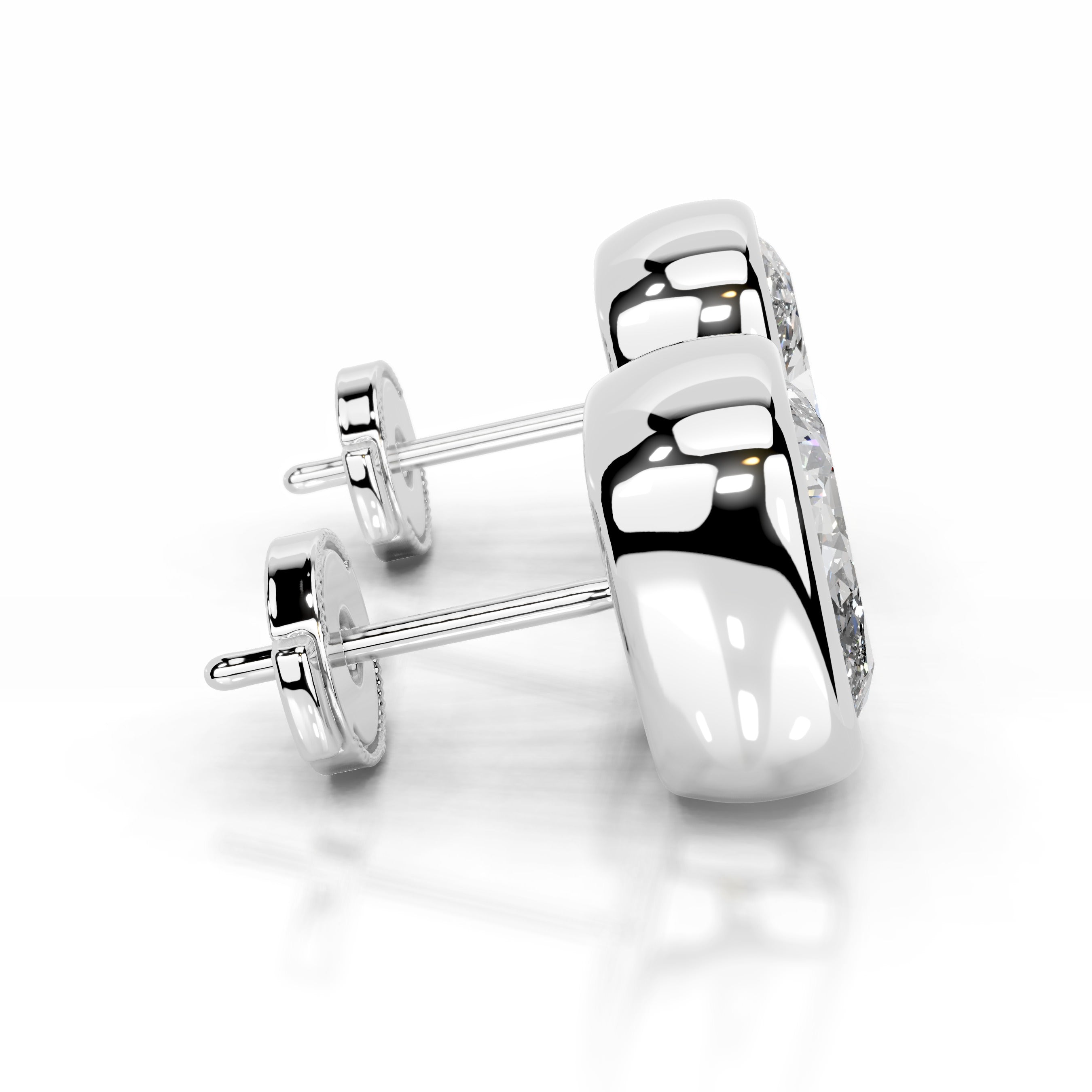 Janice Diamond Earrings - 18K White Gold