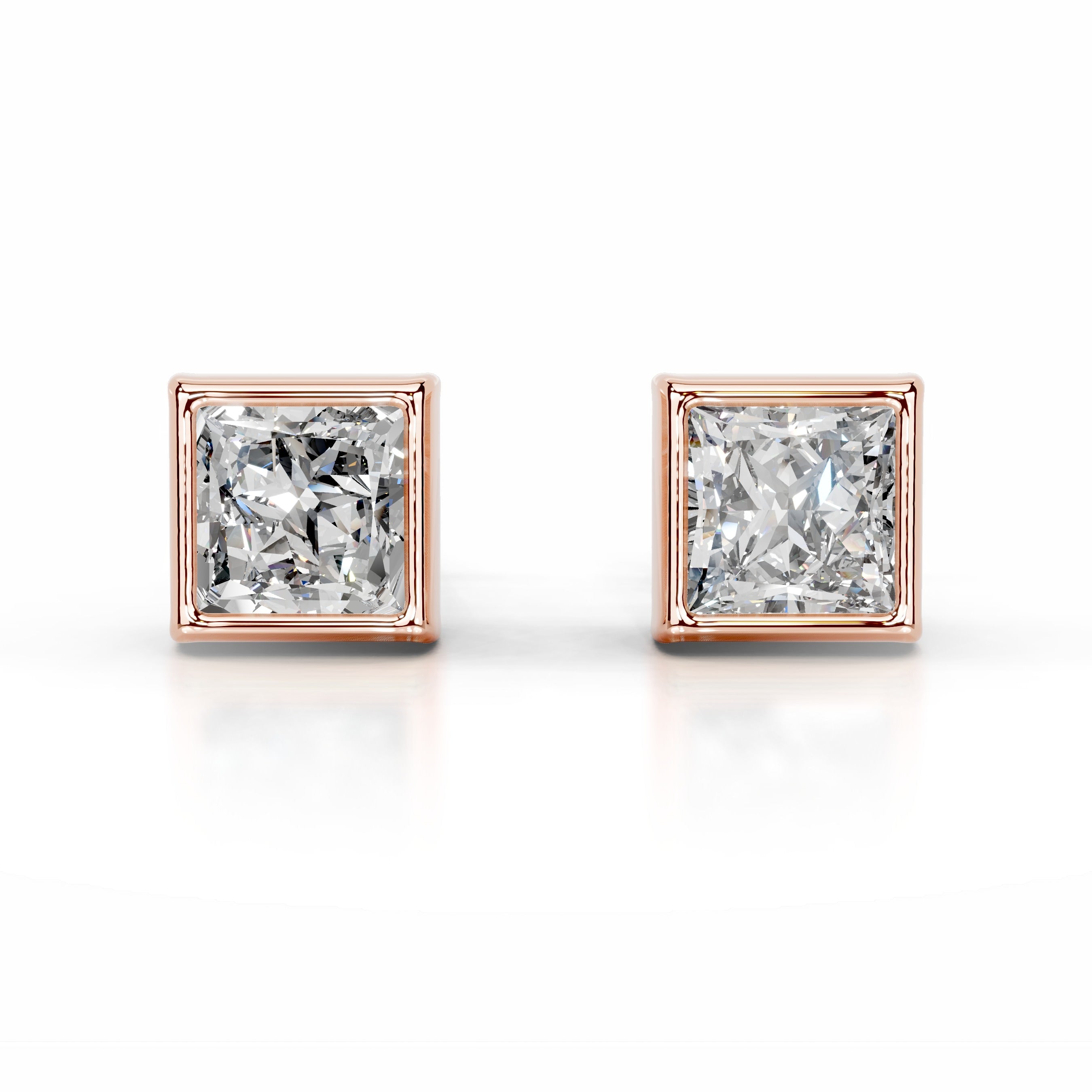 Janice Diamond Earrings - 14K Rose Gold