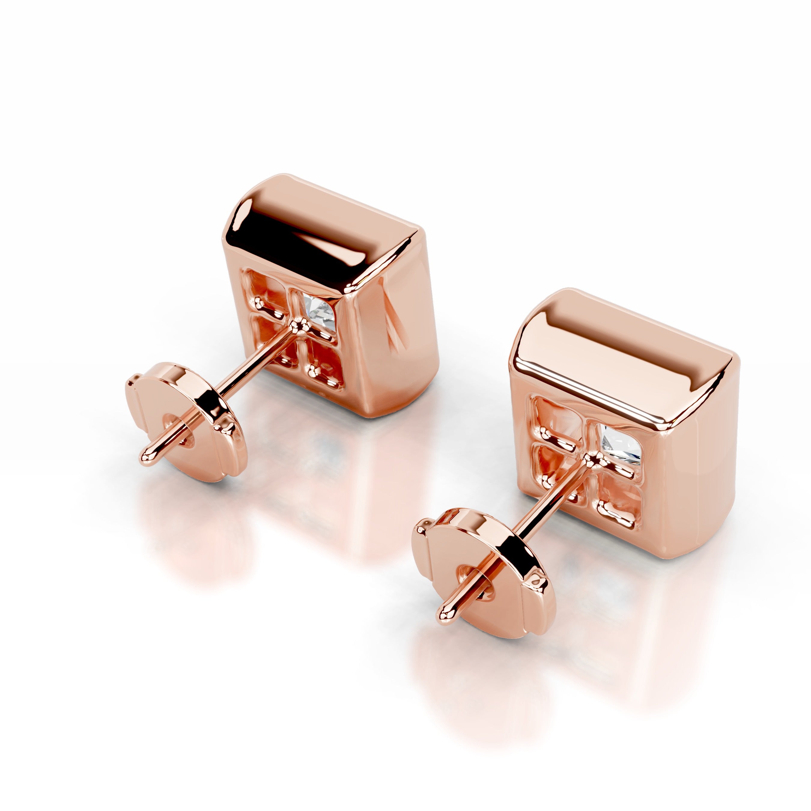 Janice Diamond Earrings - 14K Rose Gold