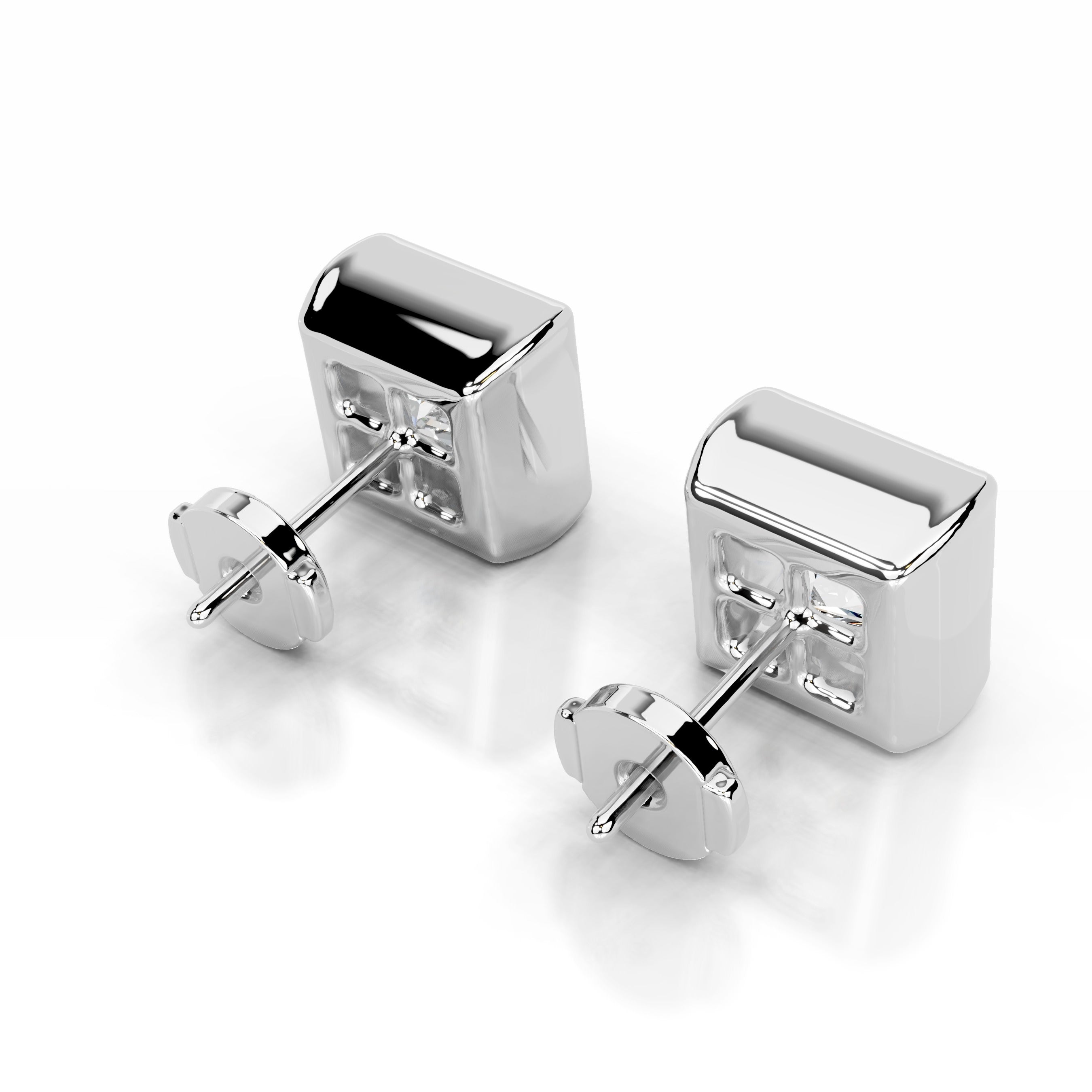 Janice Diamond Earrings - 14K White Gold