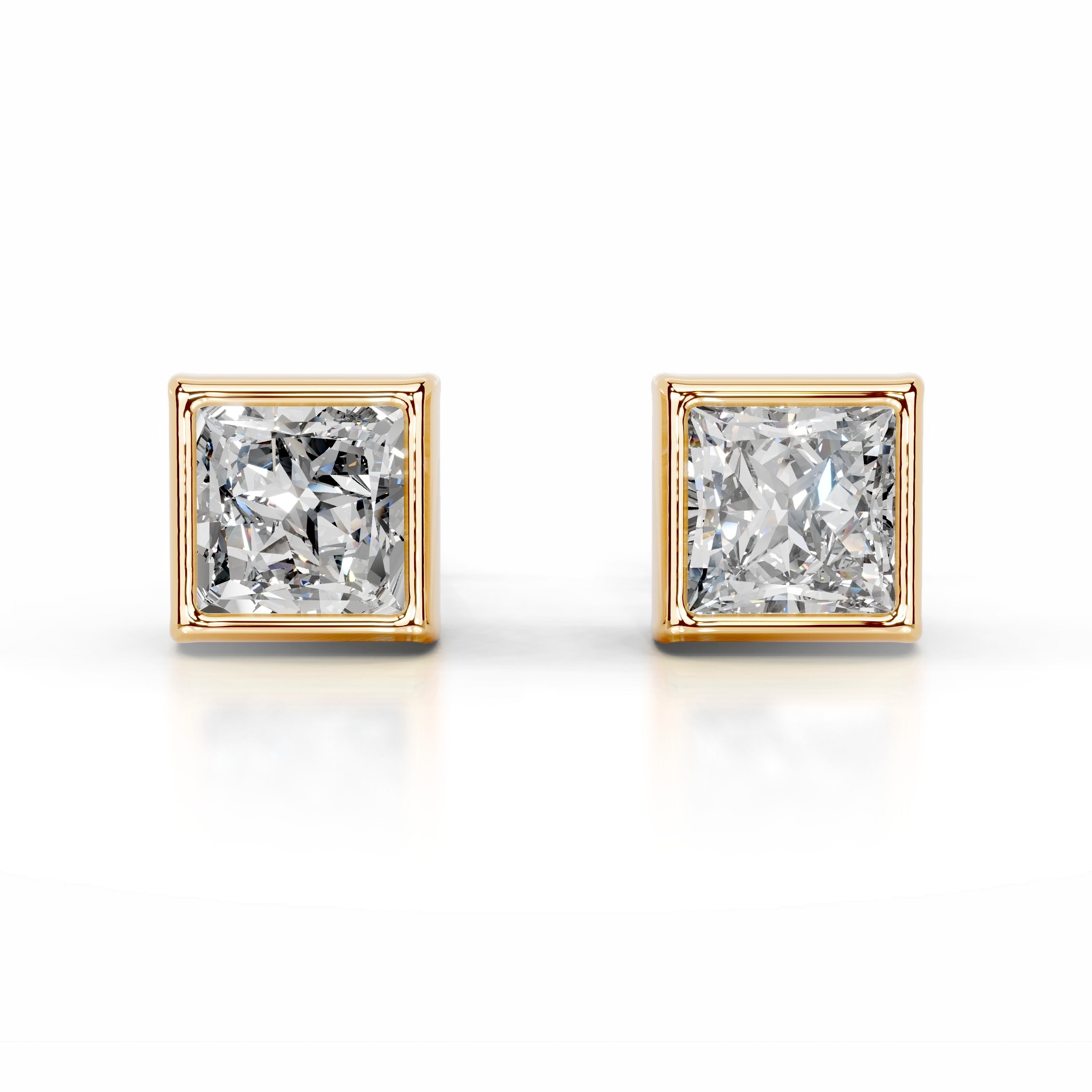 Janice Diamond Earrings - 18K Yellow Gold