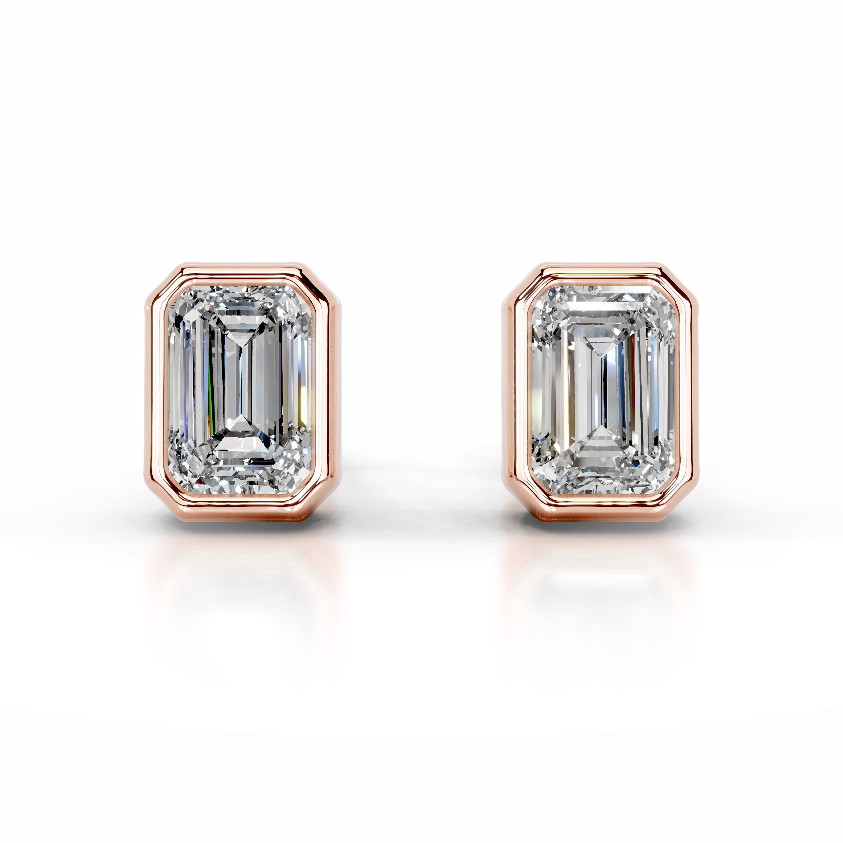 Janice Diamond Earrings - 14K Rose Gold