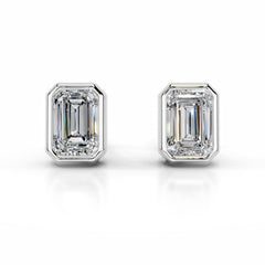Janice Diamond Earrings - 18K White Gold