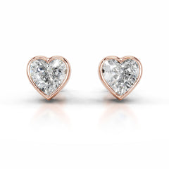 Janice Lab Grown Diamond Earrings - 14K Rose Gold