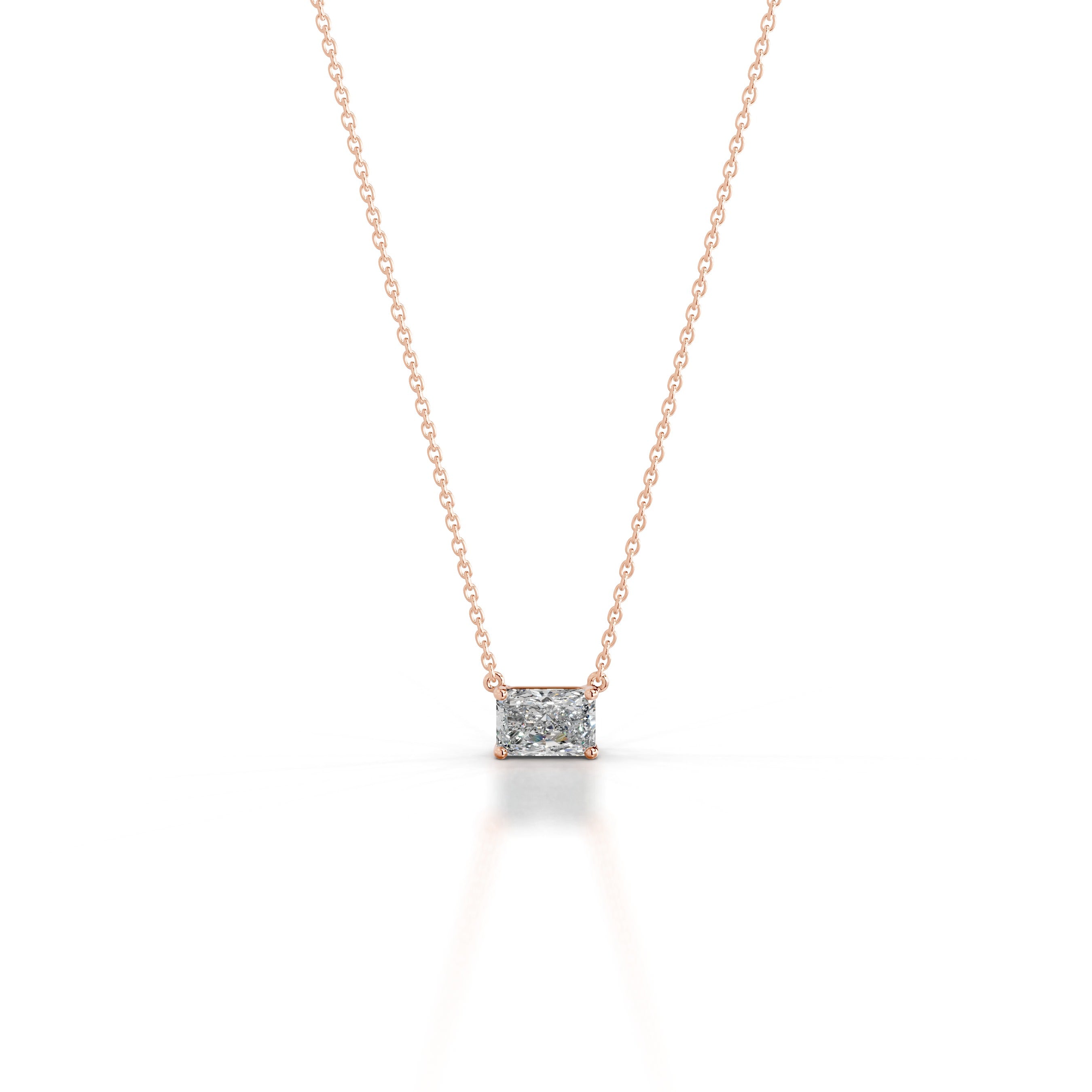 Clmence Diamond Pendant - 14K Rose Gold