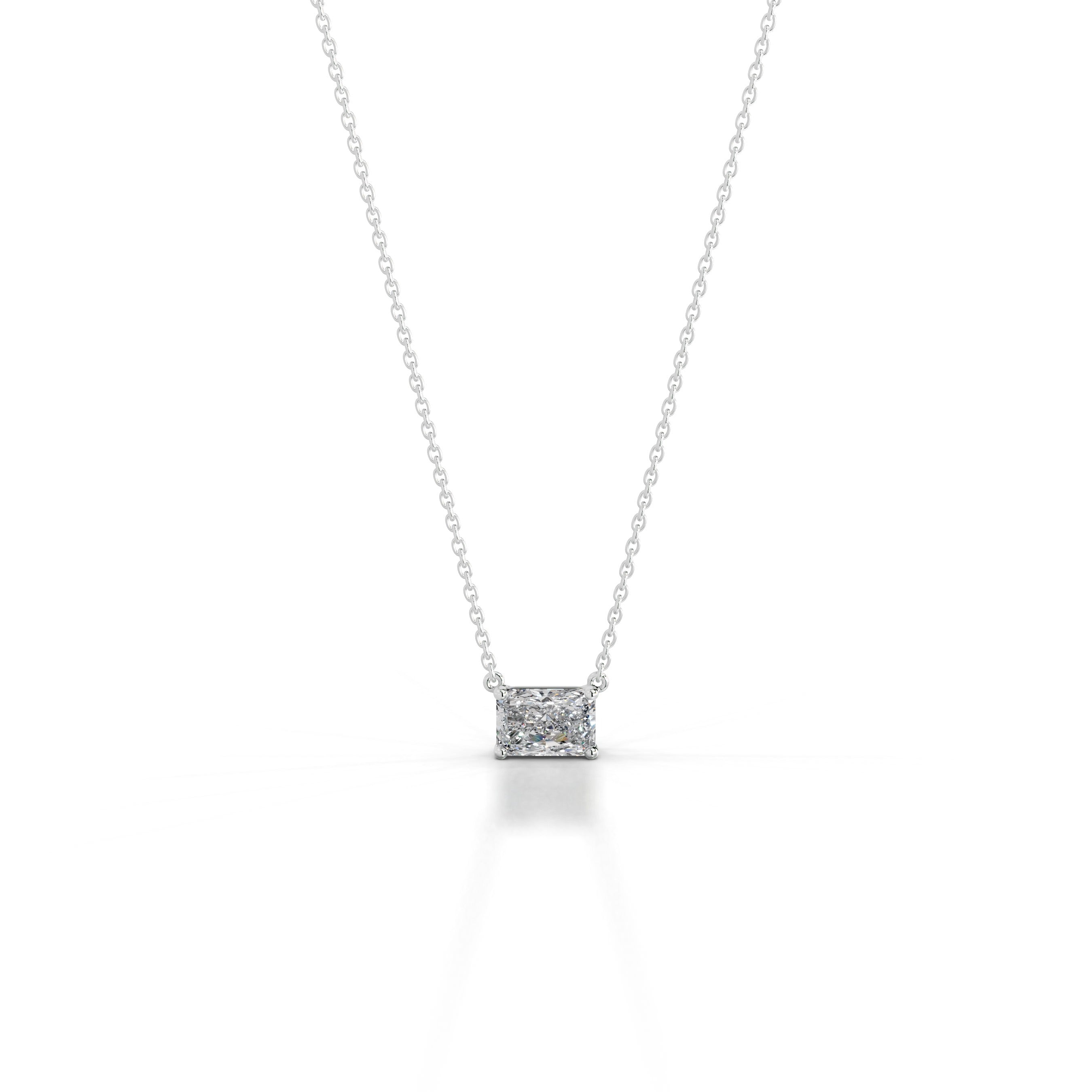 Clmence Diamond Pendant - 18K White Gold - Main Stone 2 Carat
