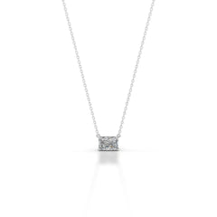 Clmence Diamond Pendant - 14K White Gold - Main Stone 2 Carat