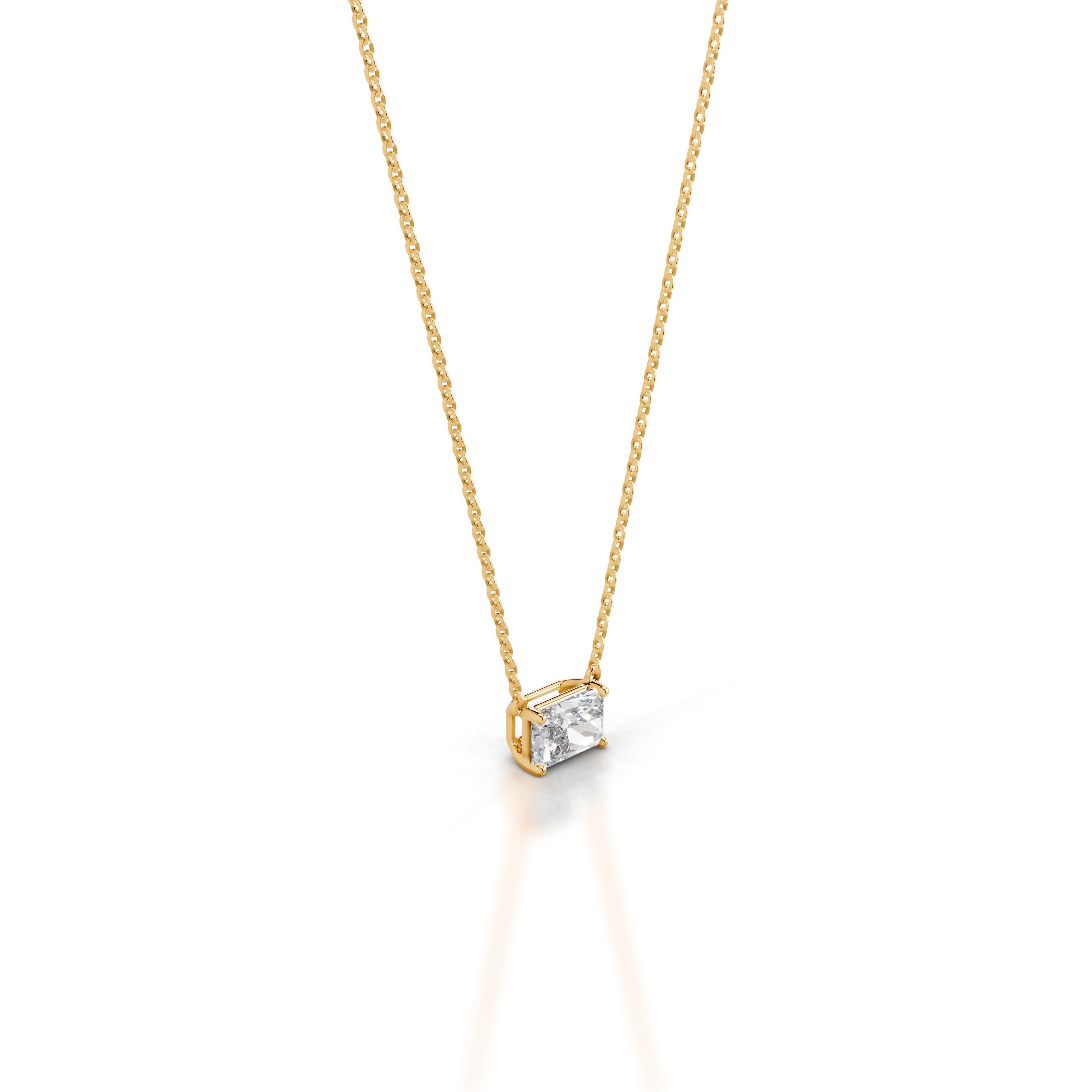 Clmence Diamond Pendant - 18K Yellow Gold - Main Stone 2 Carat