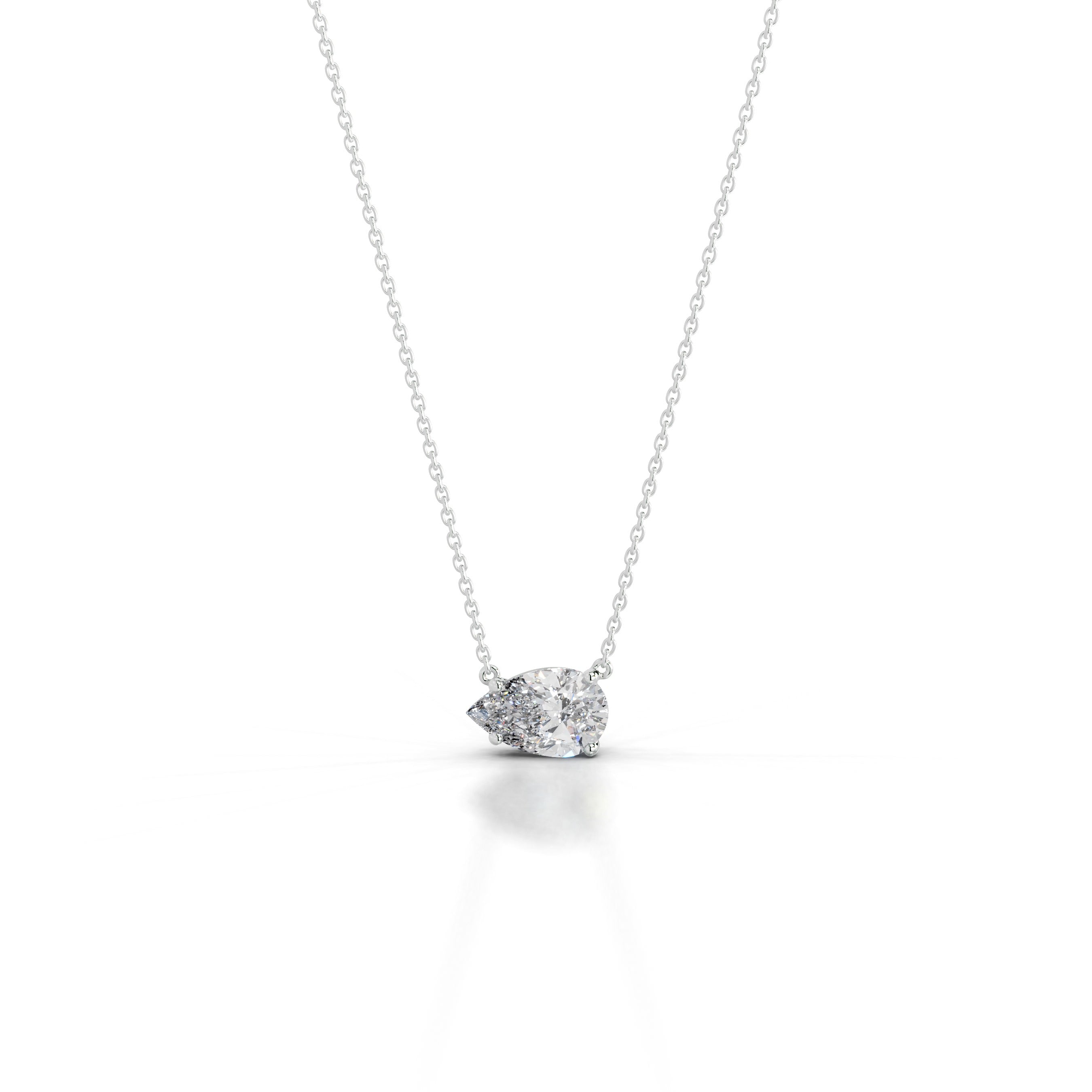 Clmence Diamond Pendant - 18K White Gold