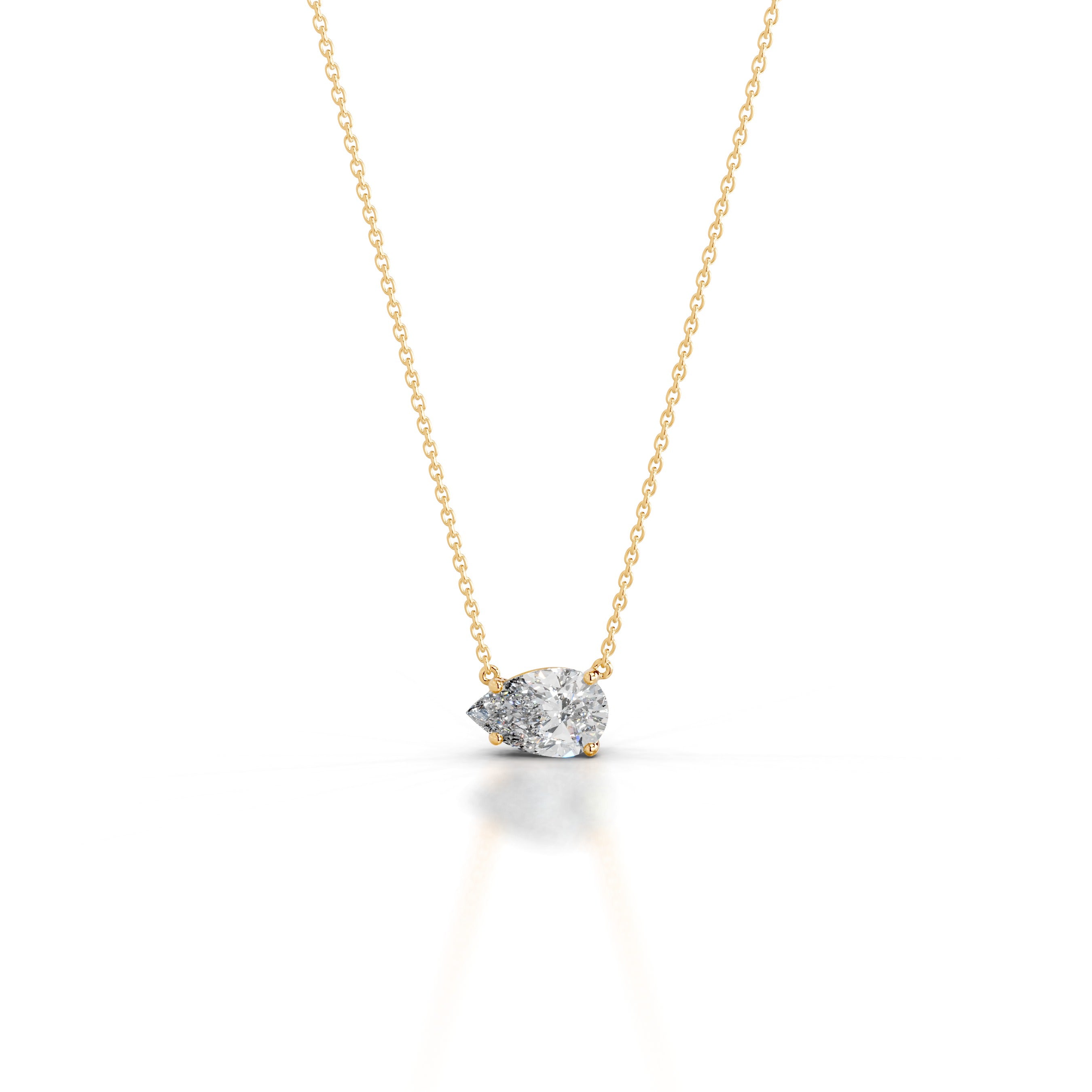 Clmence Diamond Pendant - 18K Yellow Gold