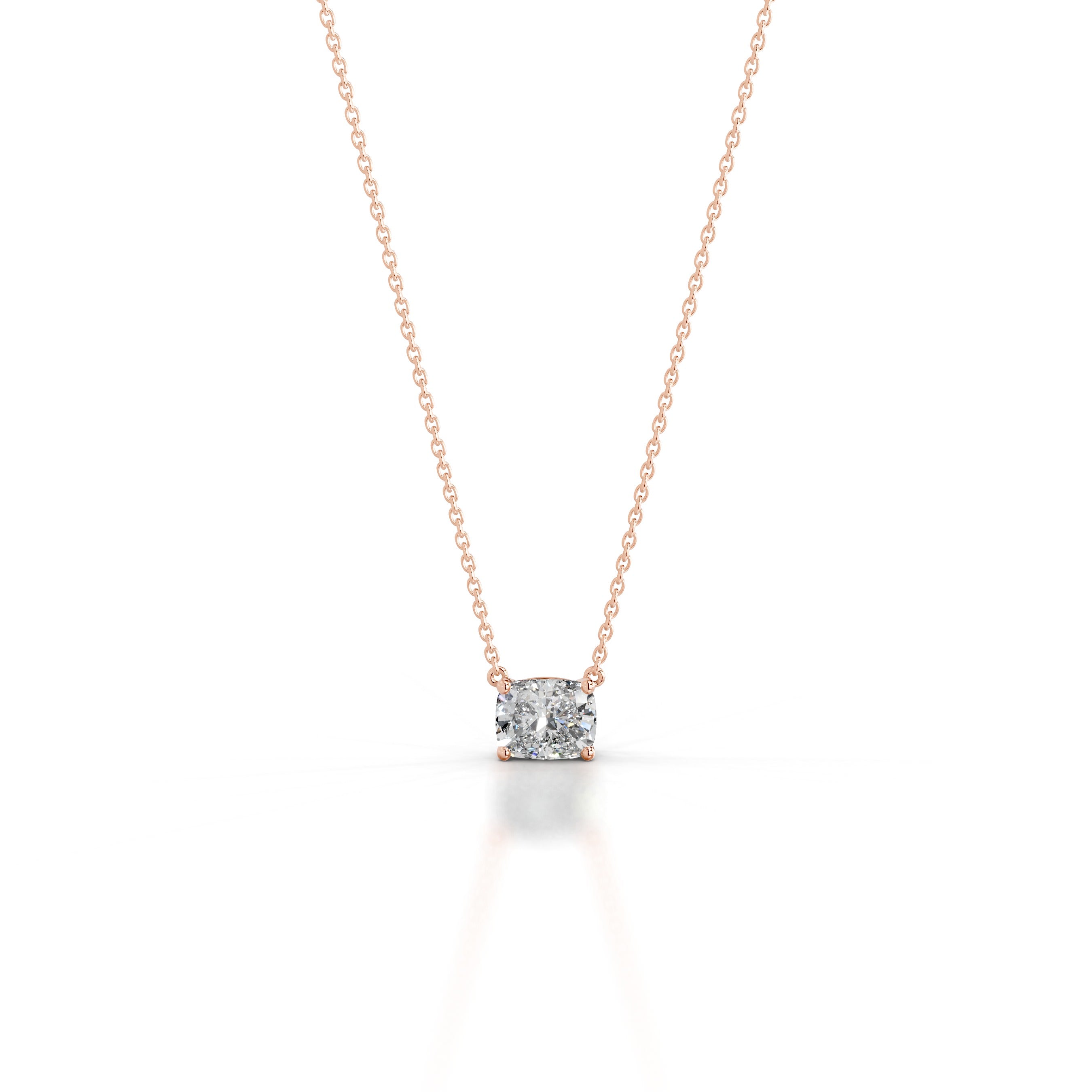 Clmence Diamond Pendant - 14K Rose Gold