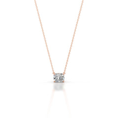 Clmence Lab Grown Diamond Pendant - 14K Rose Gold