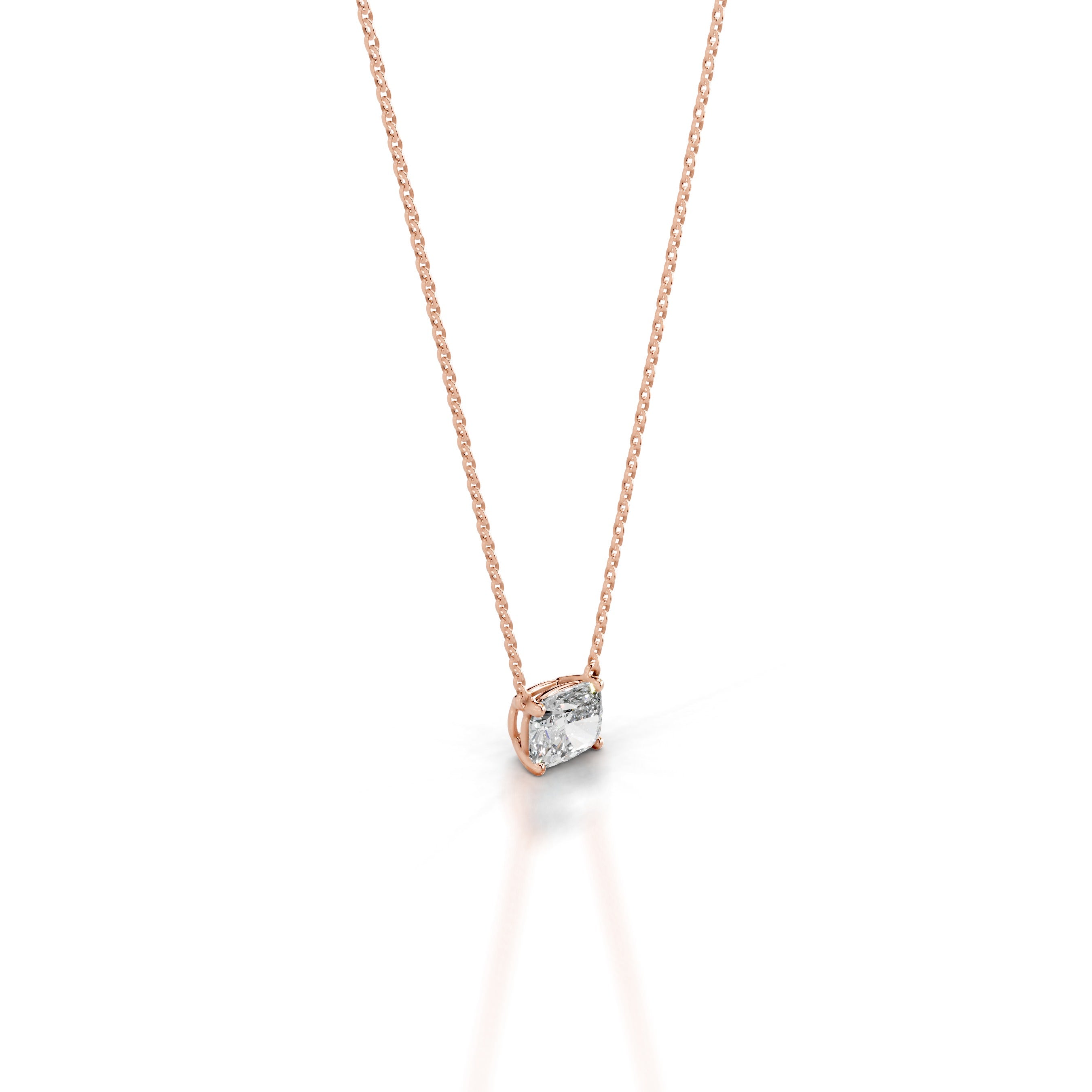 Clmence Diamond Pendant - 14K Rose Gold