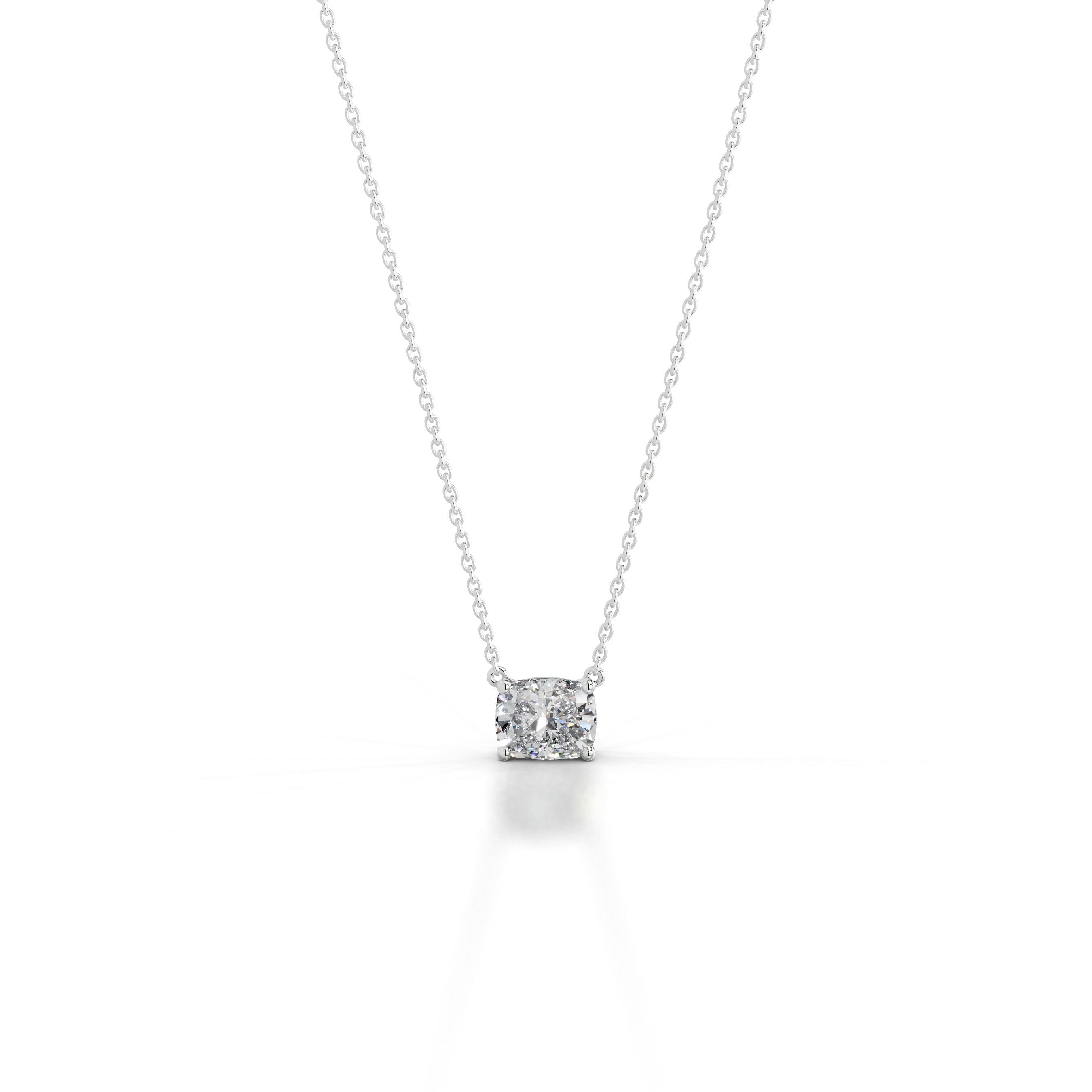 Clmence Diamond Pendant - 18K White Gold