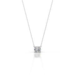 Clmence Lab Grown Diamond Pendant - 14K White Gold (0.5 Carat)