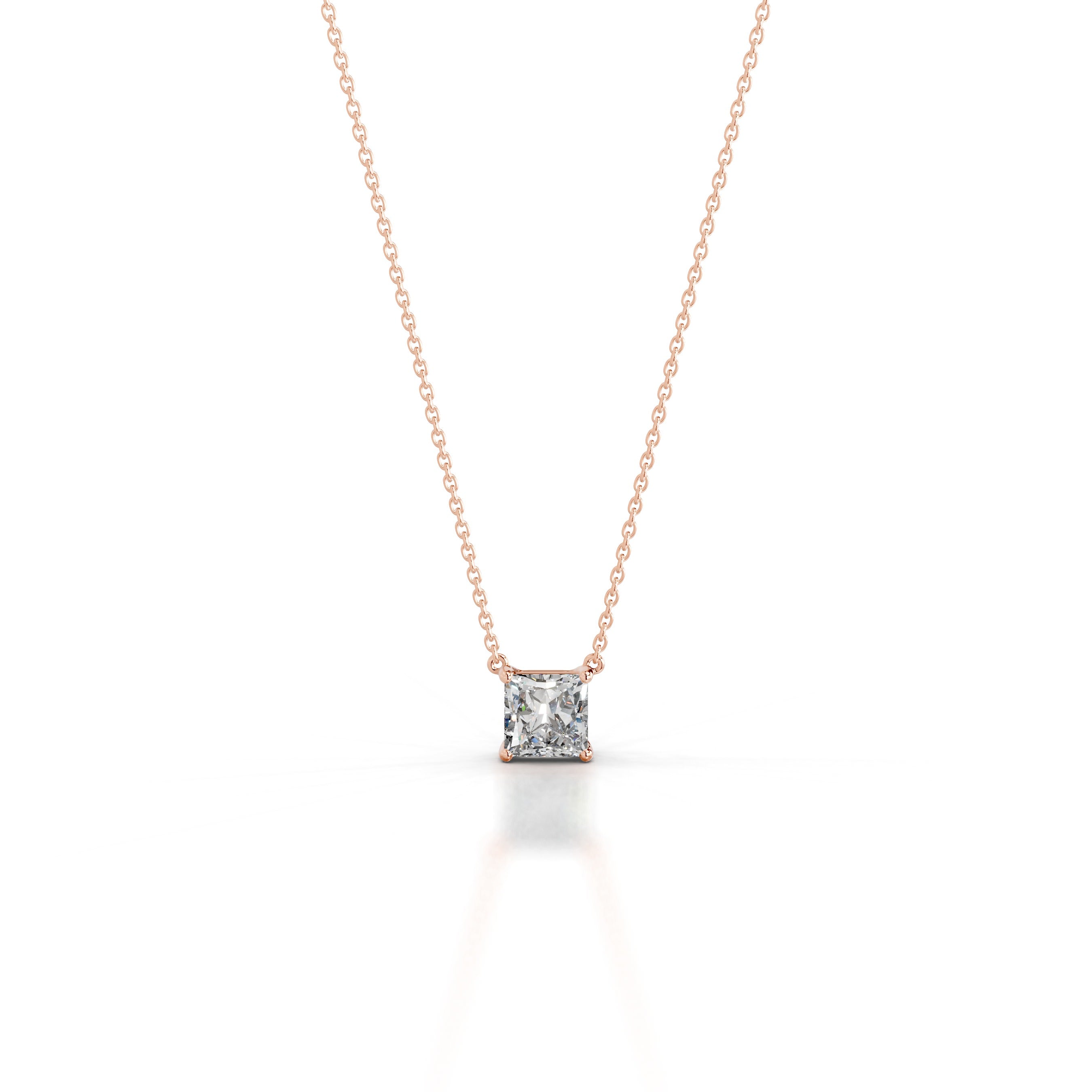 Clmence Diamond Pendant - 14K Rose Gold