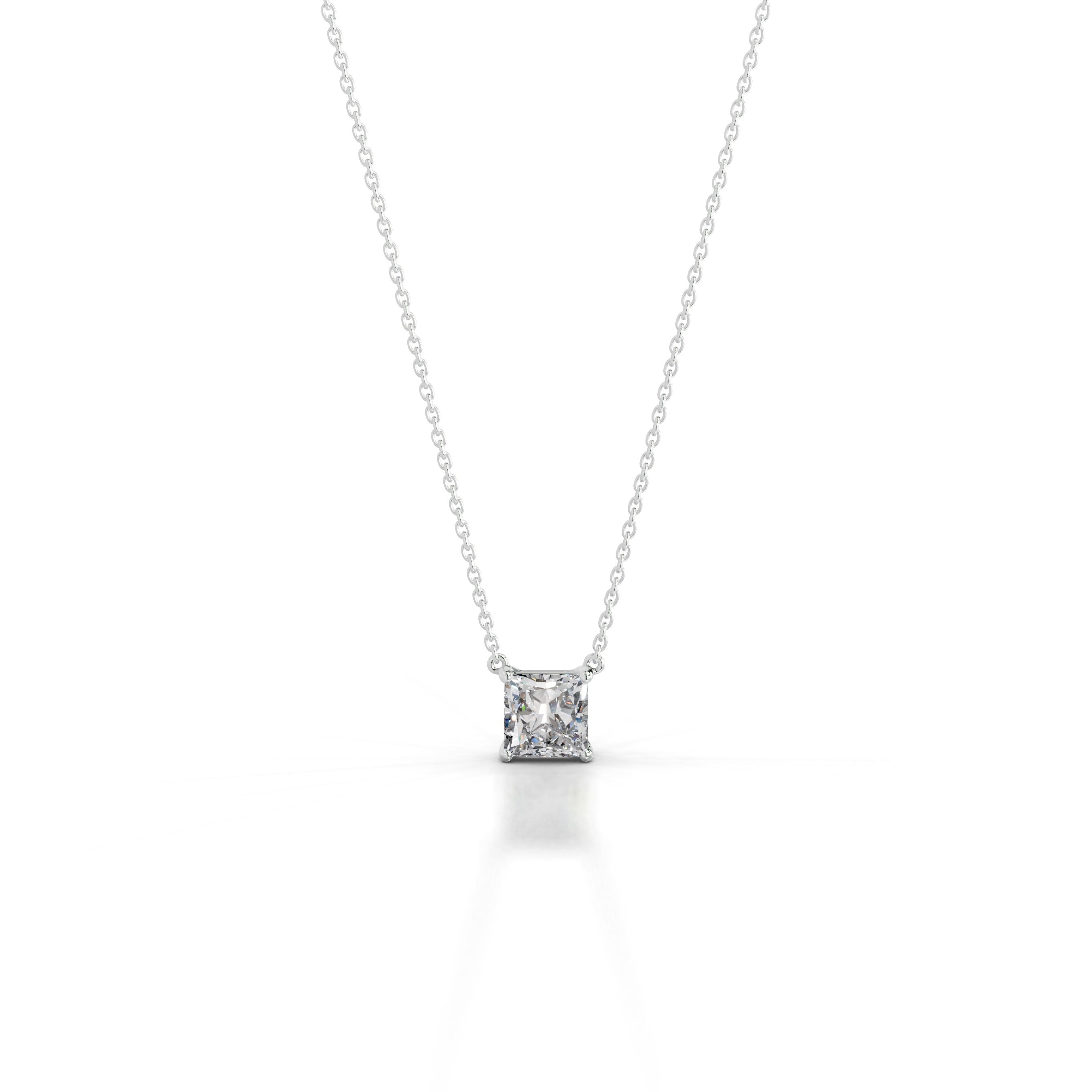 Clmence Diamond Pendant - 14K White Gold