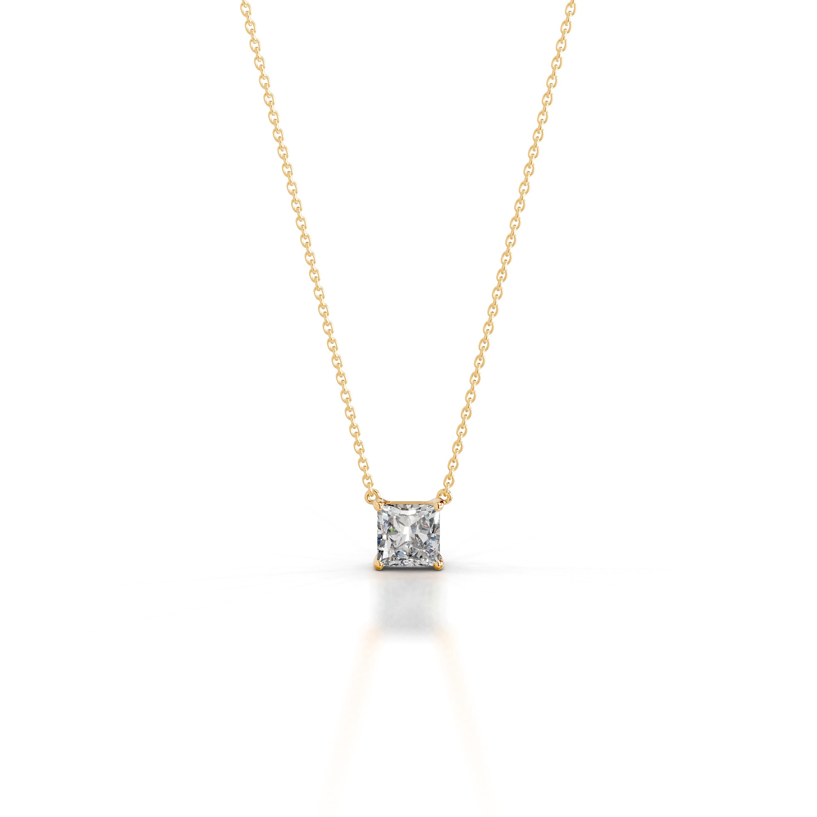 Clmence Diamond Pendant - 18K Yellow Gold