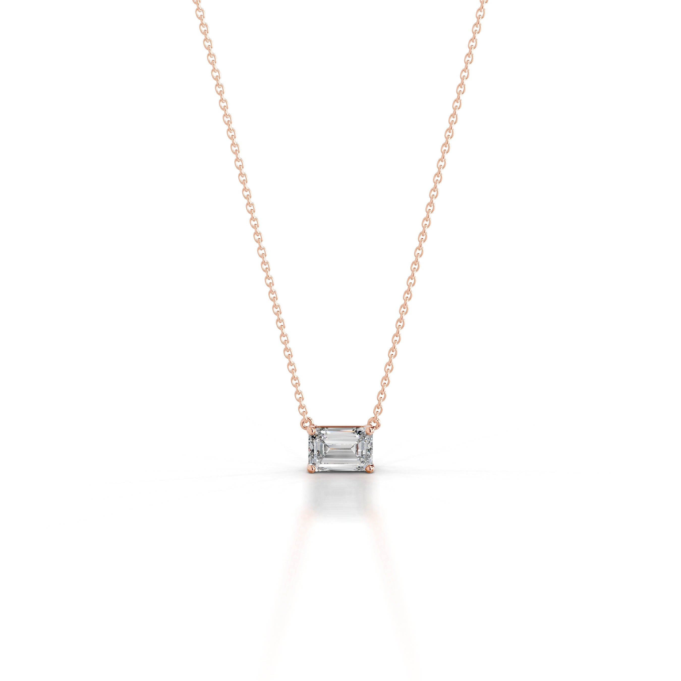 Clmence Diamond Pendant - 14K Rose Gold