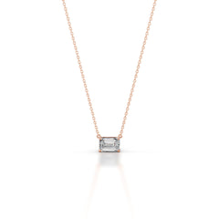 Clmence Diamond Pendant - 14K Rose Gold - Main Stone 1.55 Carat
