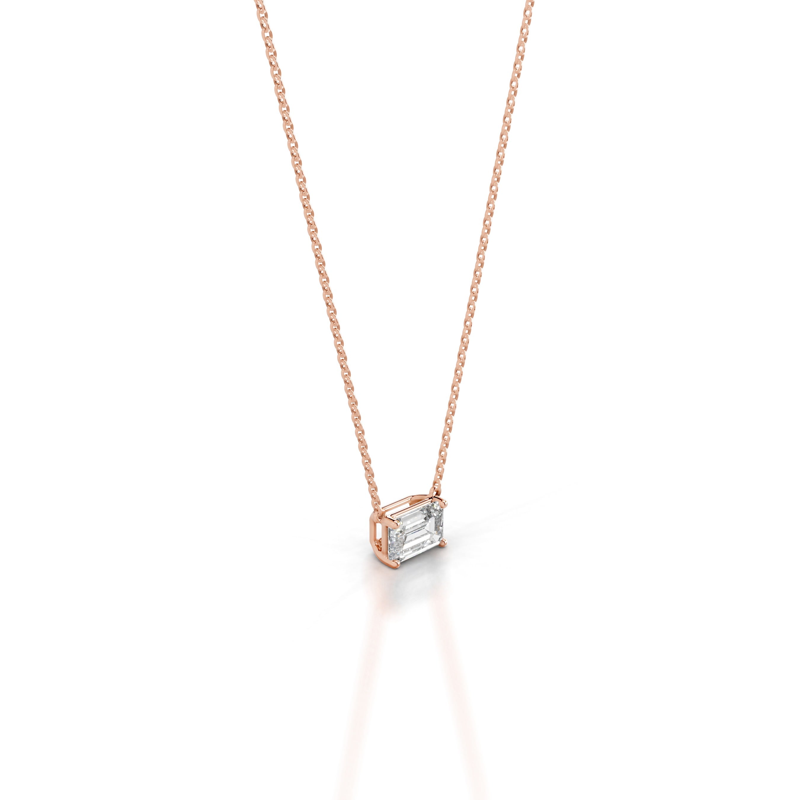 Clmence Diamond Pendant - 14K Rose Gold