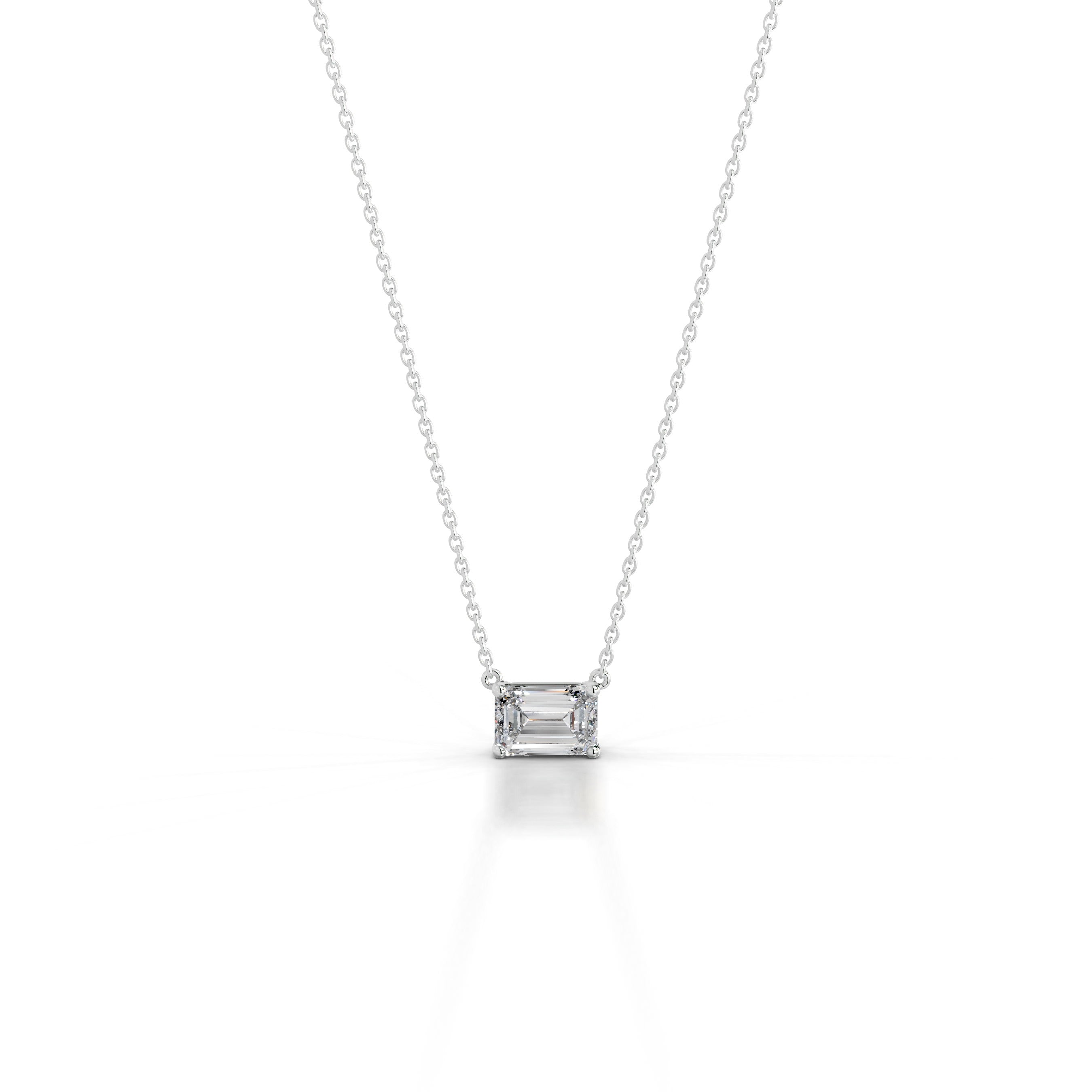 Clmence Diamond Pendant - 18K White Gold - Main Stone 1.55 Carat