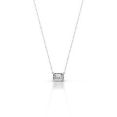 Clmence Diamond Pendant - 18K White Gold