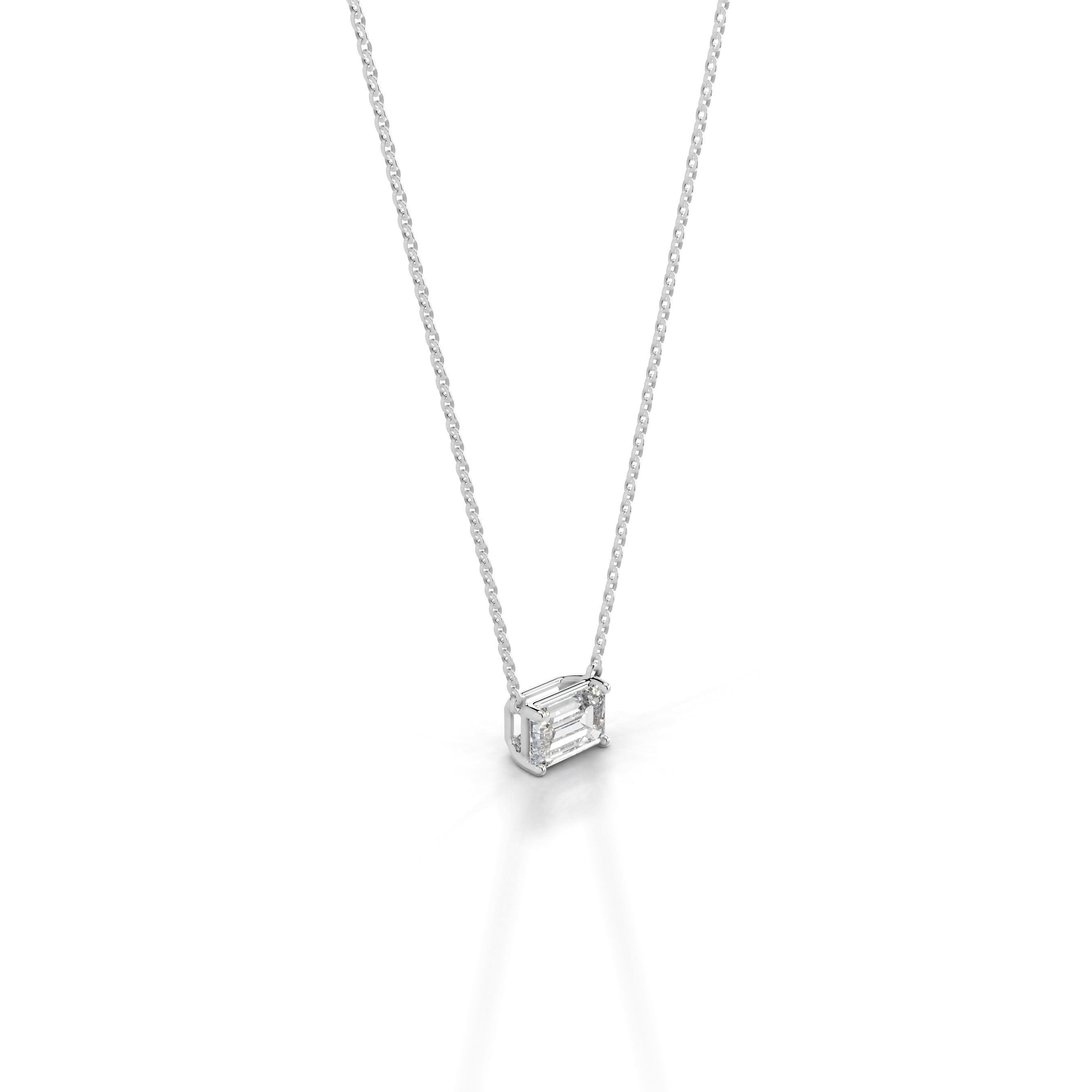 Clmence Diamond Pendant - 18K White Gold - Main Stone 1.55 Carat